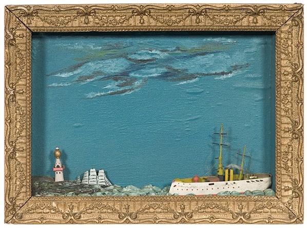 and a nautical shadowbox