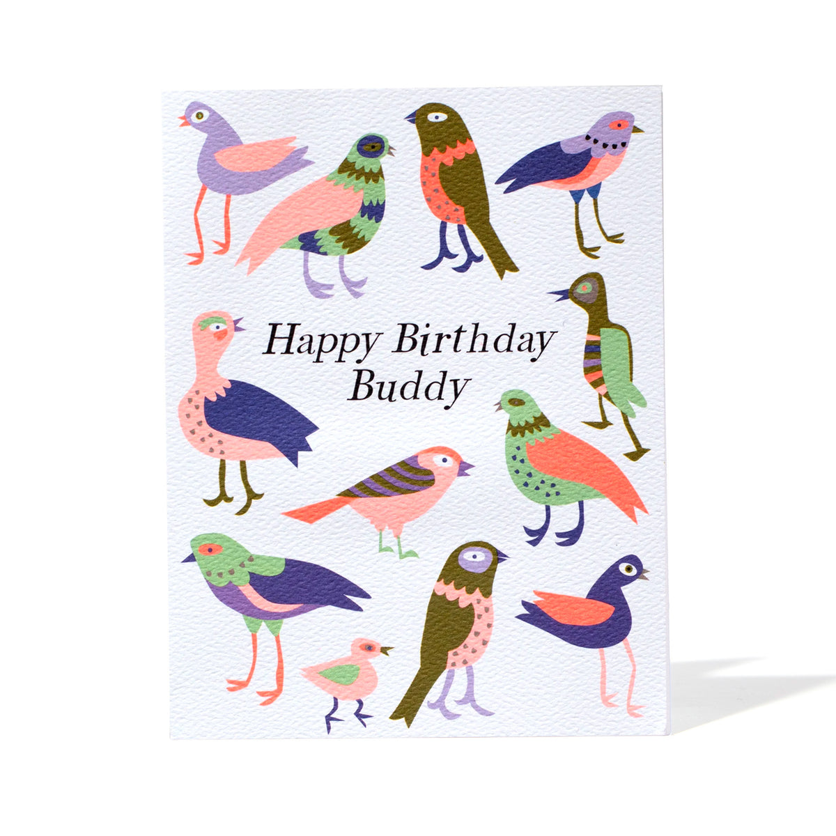 Happy Birthday Buddy Birds Note Card