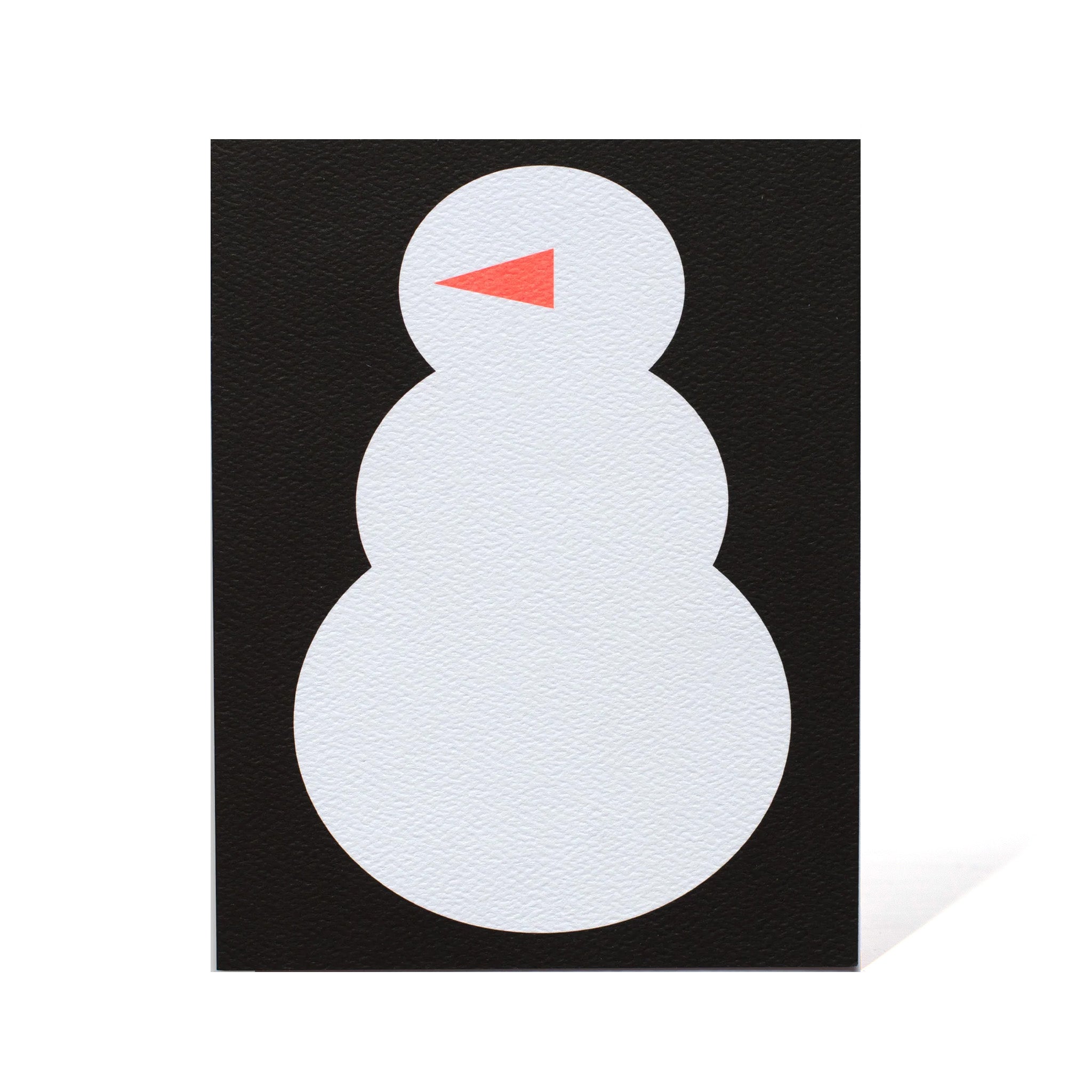 Snowman and Carrot Holiday Note Card