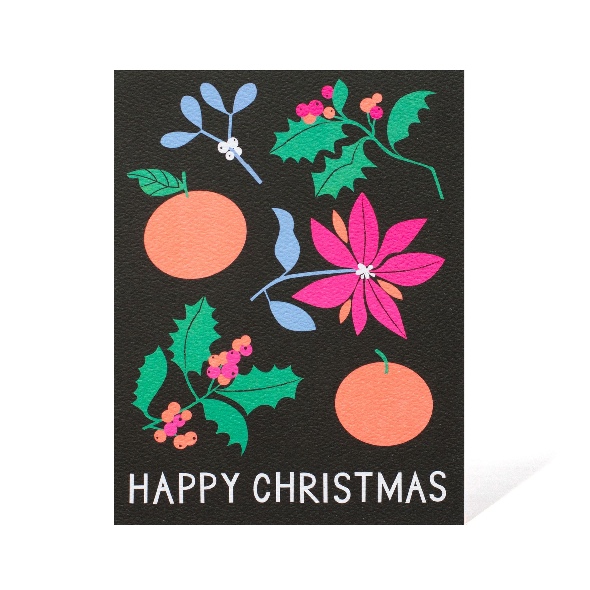 Clementine Floral Christmas Card
