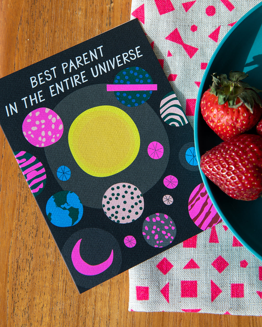 Best Parent in the Entire Universe Note Card