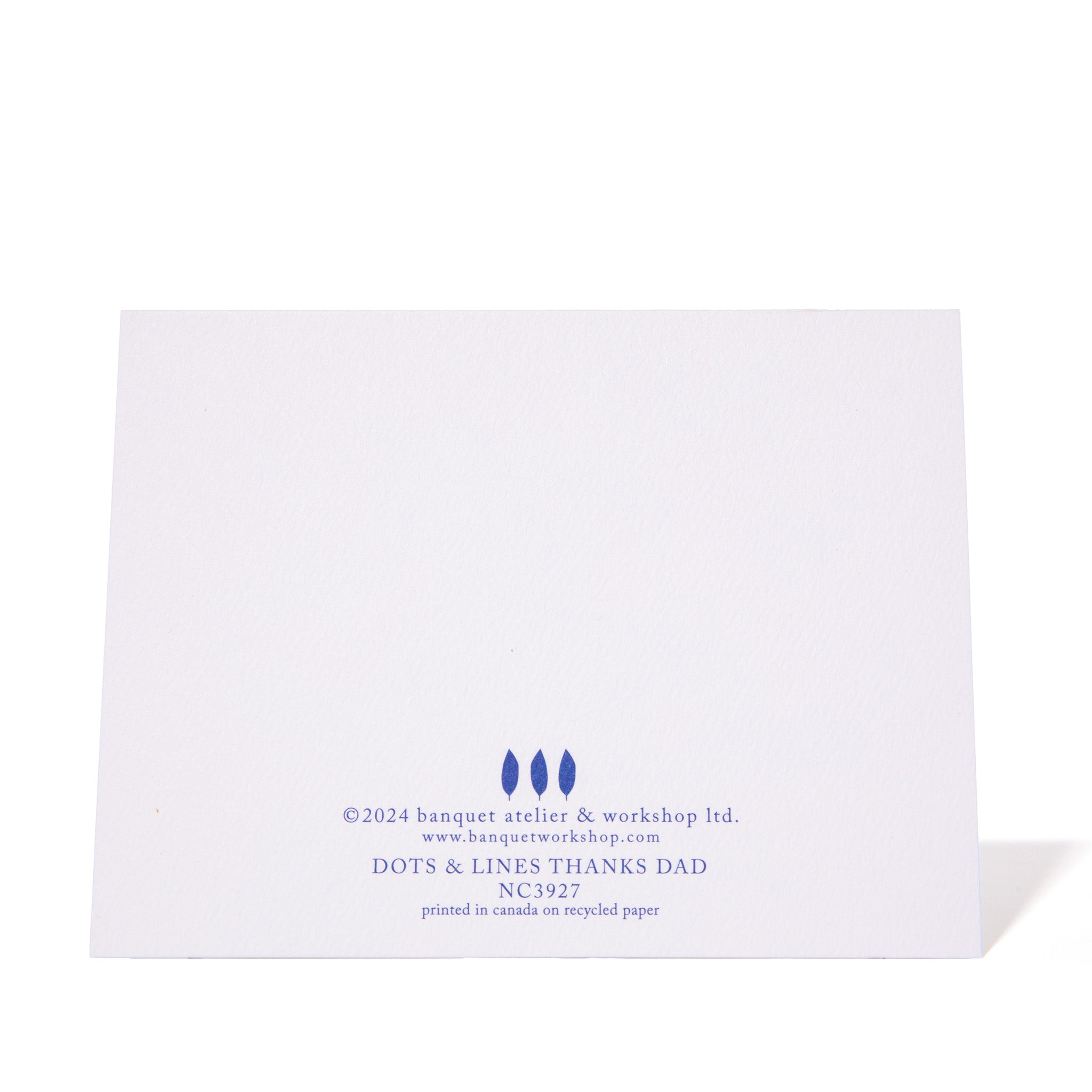 Dots & Lines Thanks Dad Note Card for Father's Day