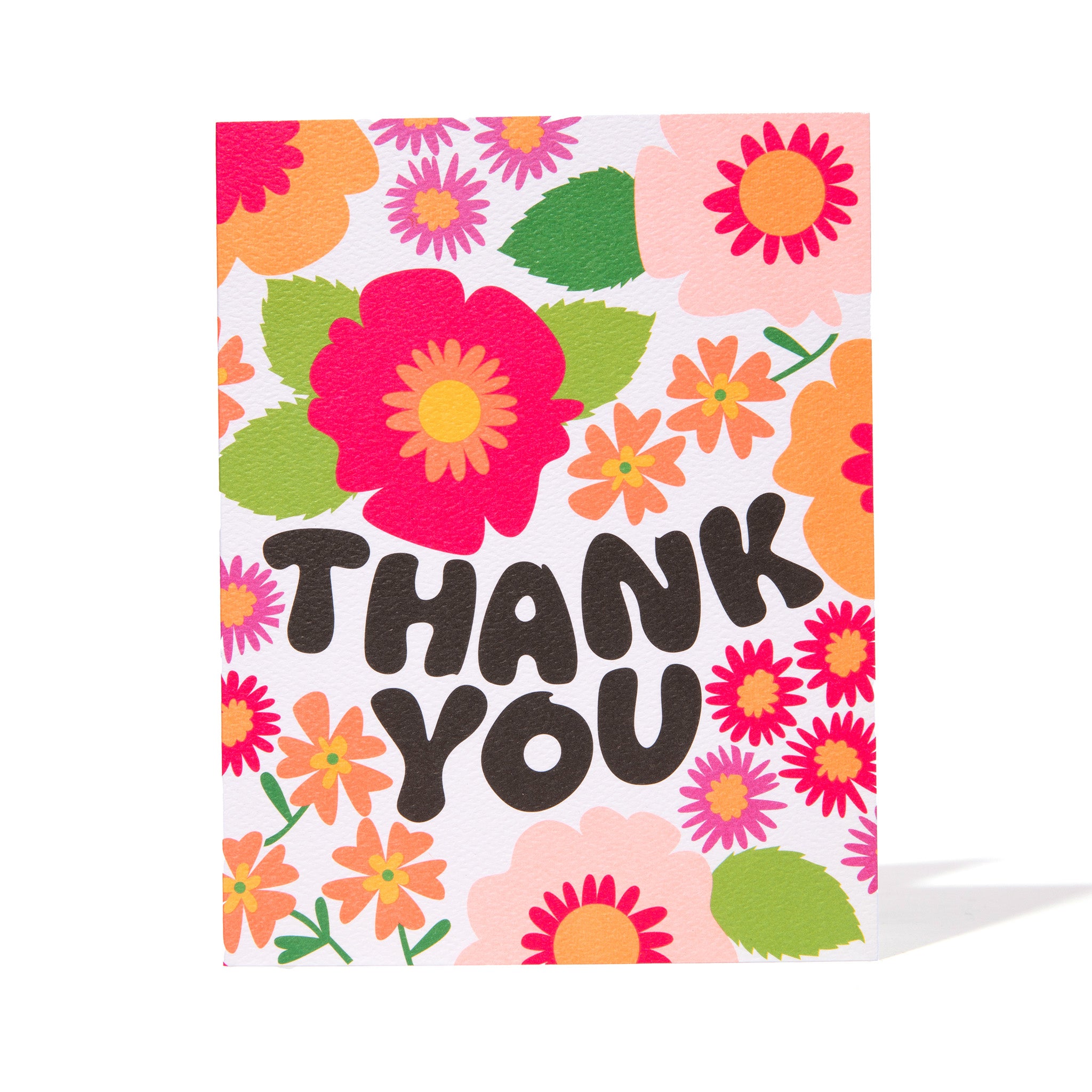 Groovy Floral Thank You Note Card