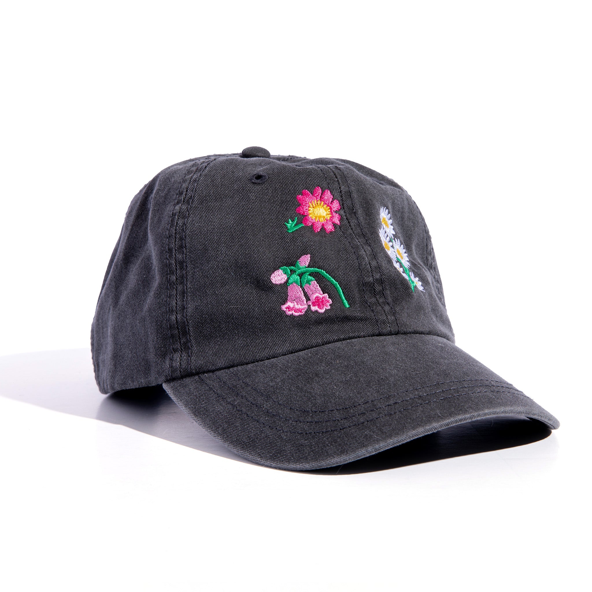 Wildflowers Embroidered Cap