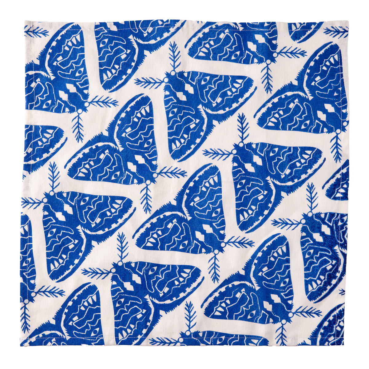 Electric Blue Moths Napkins