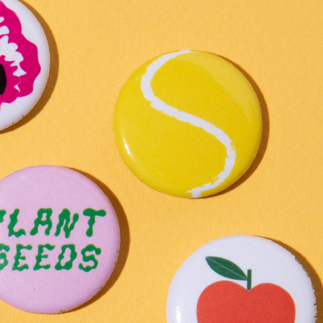 Tennis Ball 1" Button