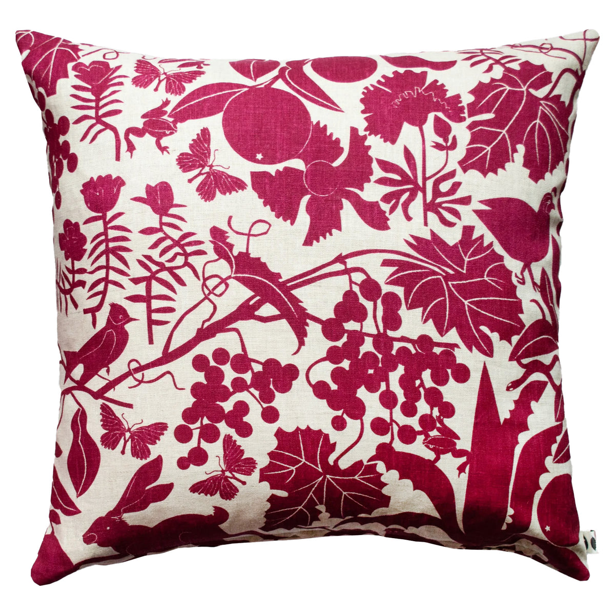 California Pillow Cover in Carmine Red