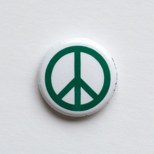 Green Peace Sign 1" Button