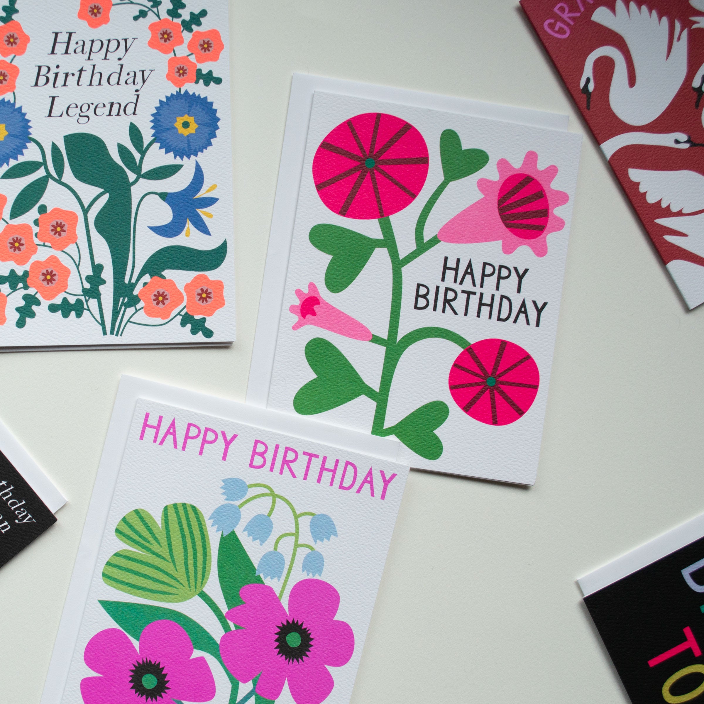 Happy Birthday Legend Floral Note Card