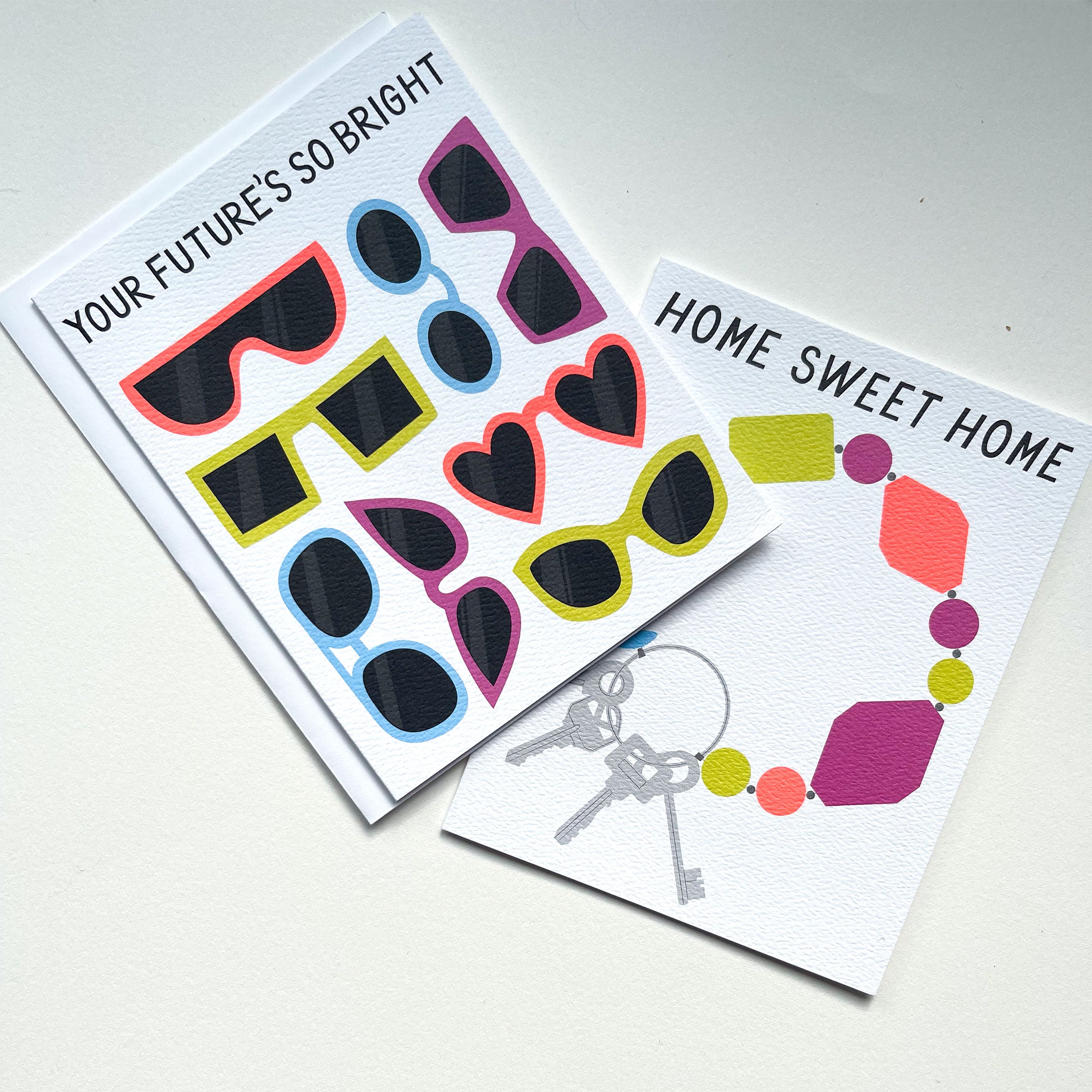 Key Ring Home Sweet Home Note Card for a New House