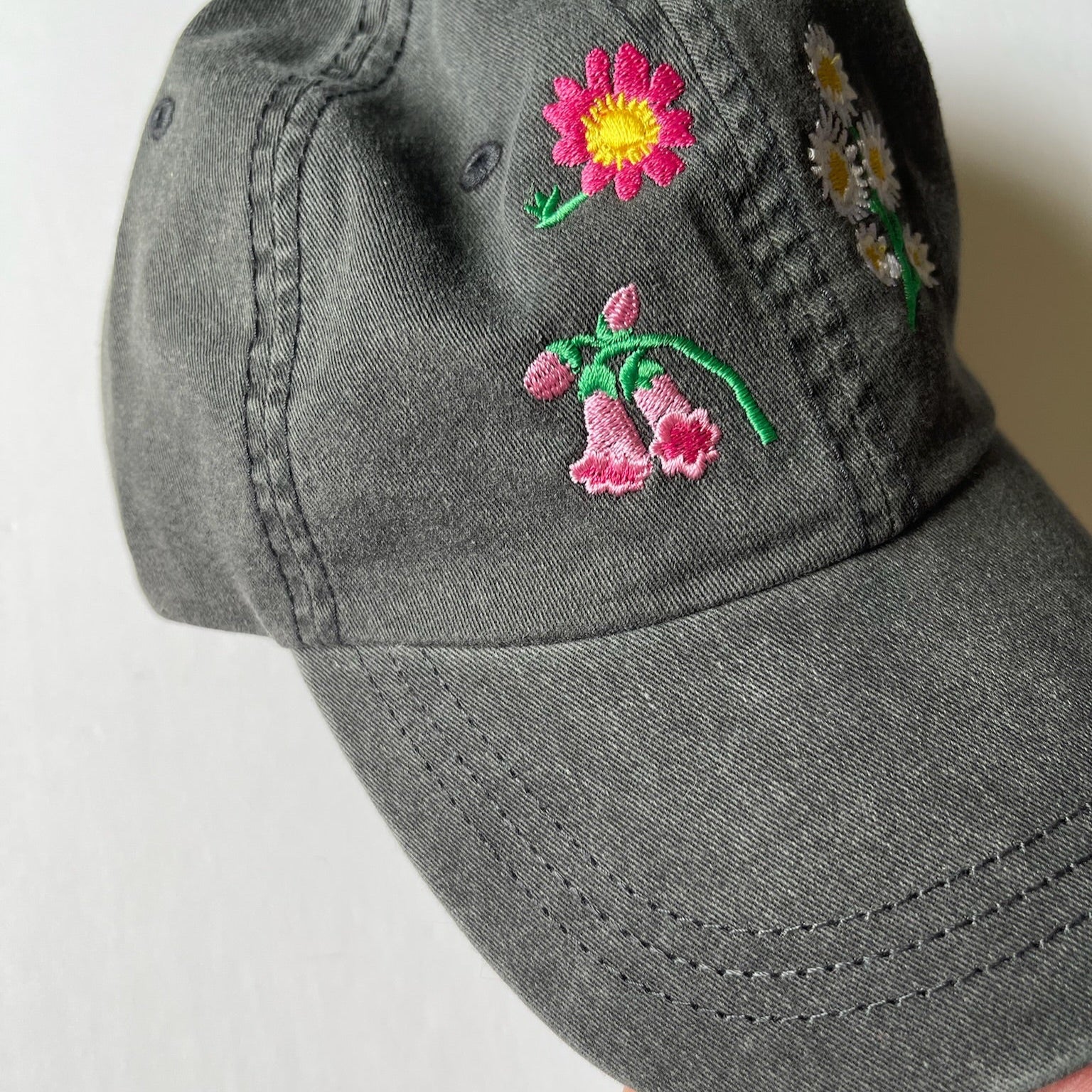 Wildflowers Embroidered Cap