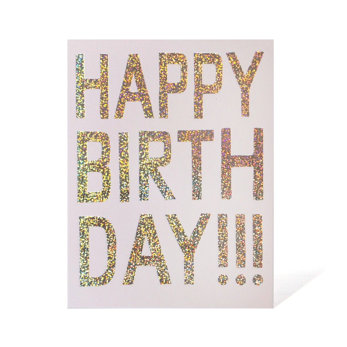 Glitter Hologram Foil Birthday Card