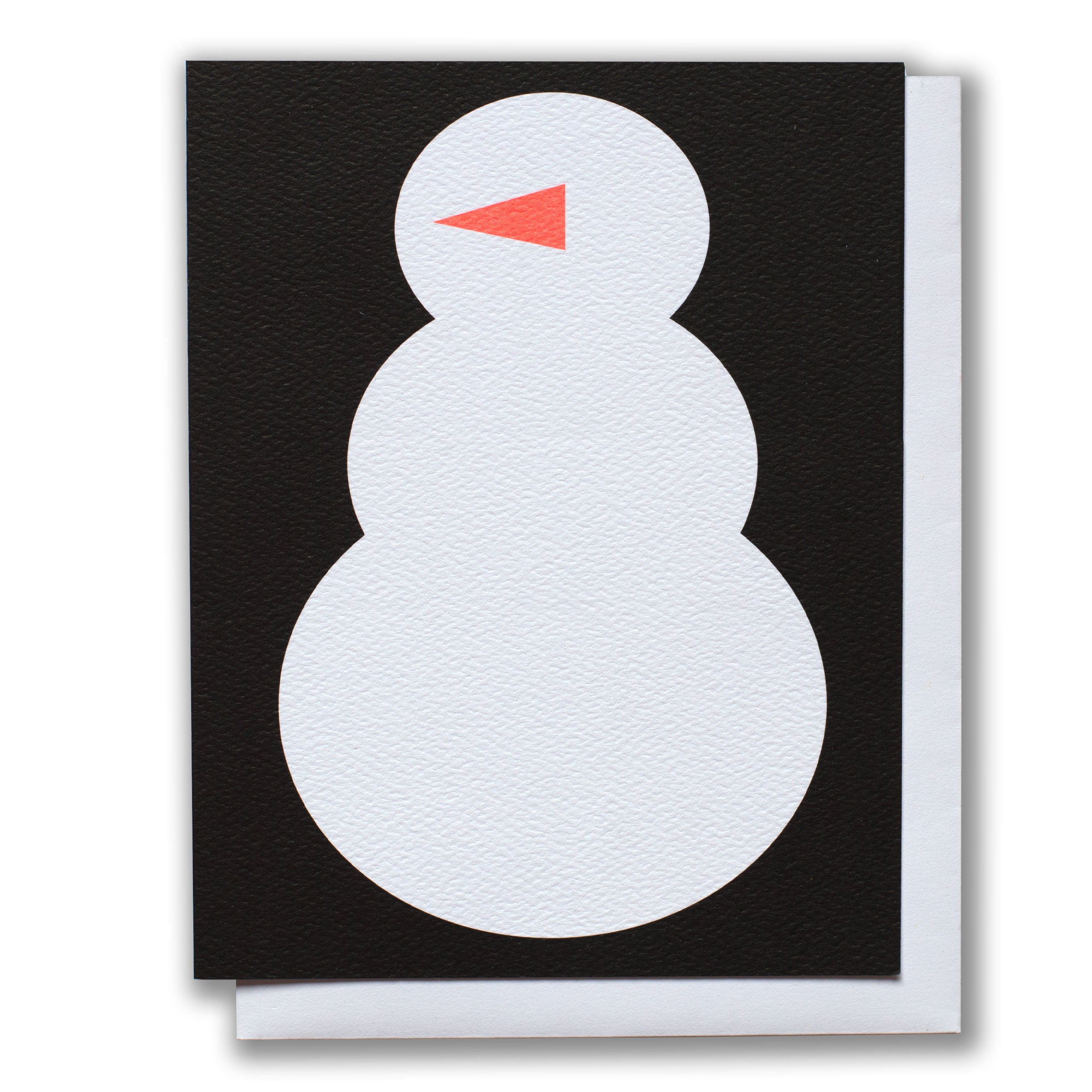 Snowman and Carrot Holiday Note Card