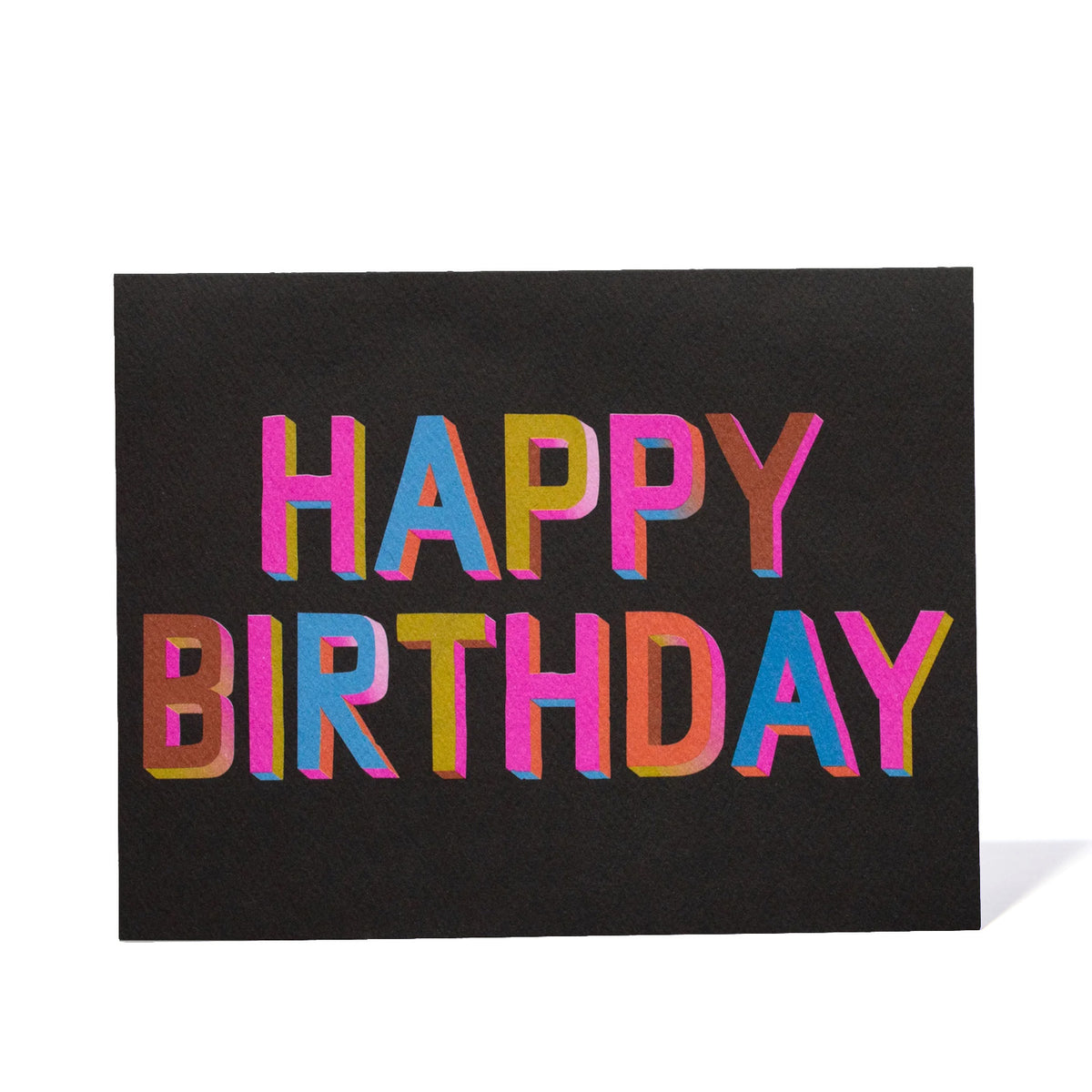Happy Birthday 3D Brights Note Card