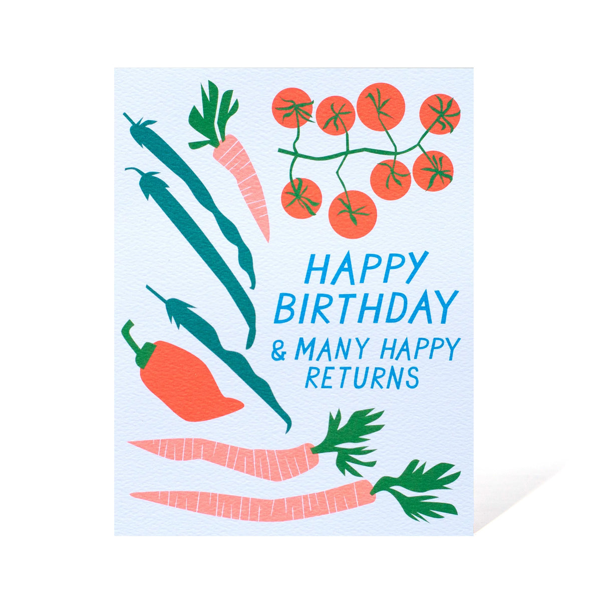 Happy Birthday and Many Happy Returns Veggie Card