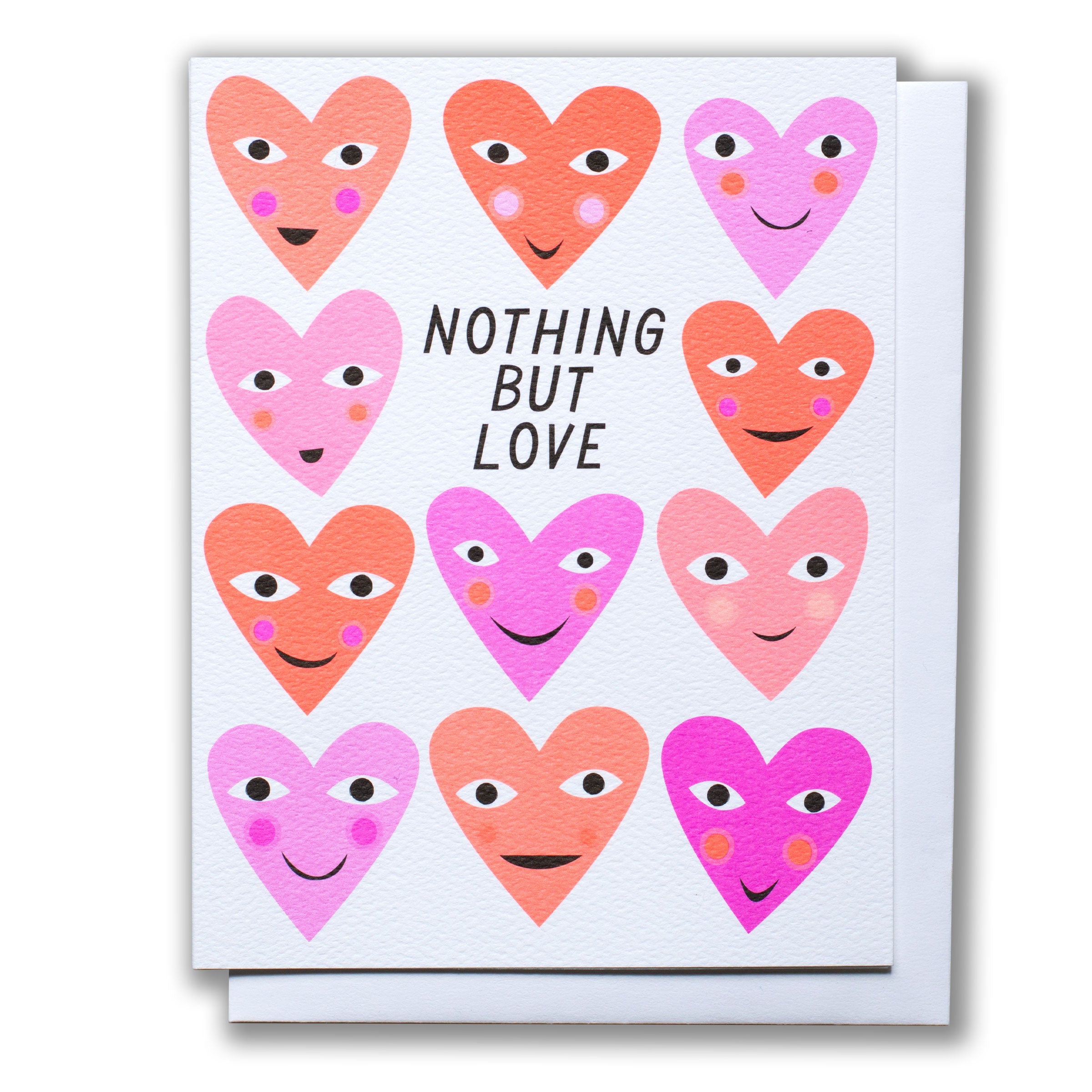 Nothing But Love Hearts Note Card