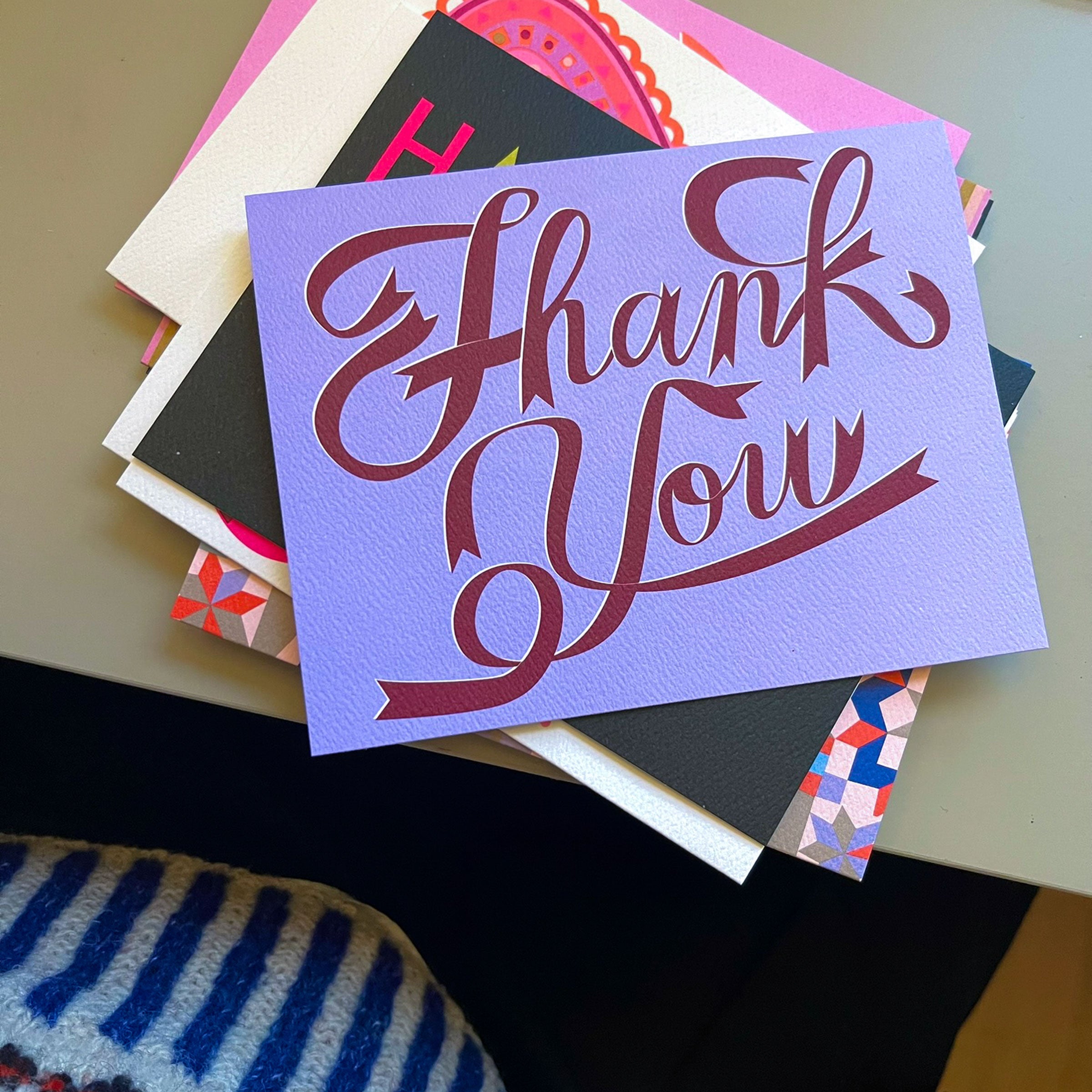 Ribbons Thank You Note Card