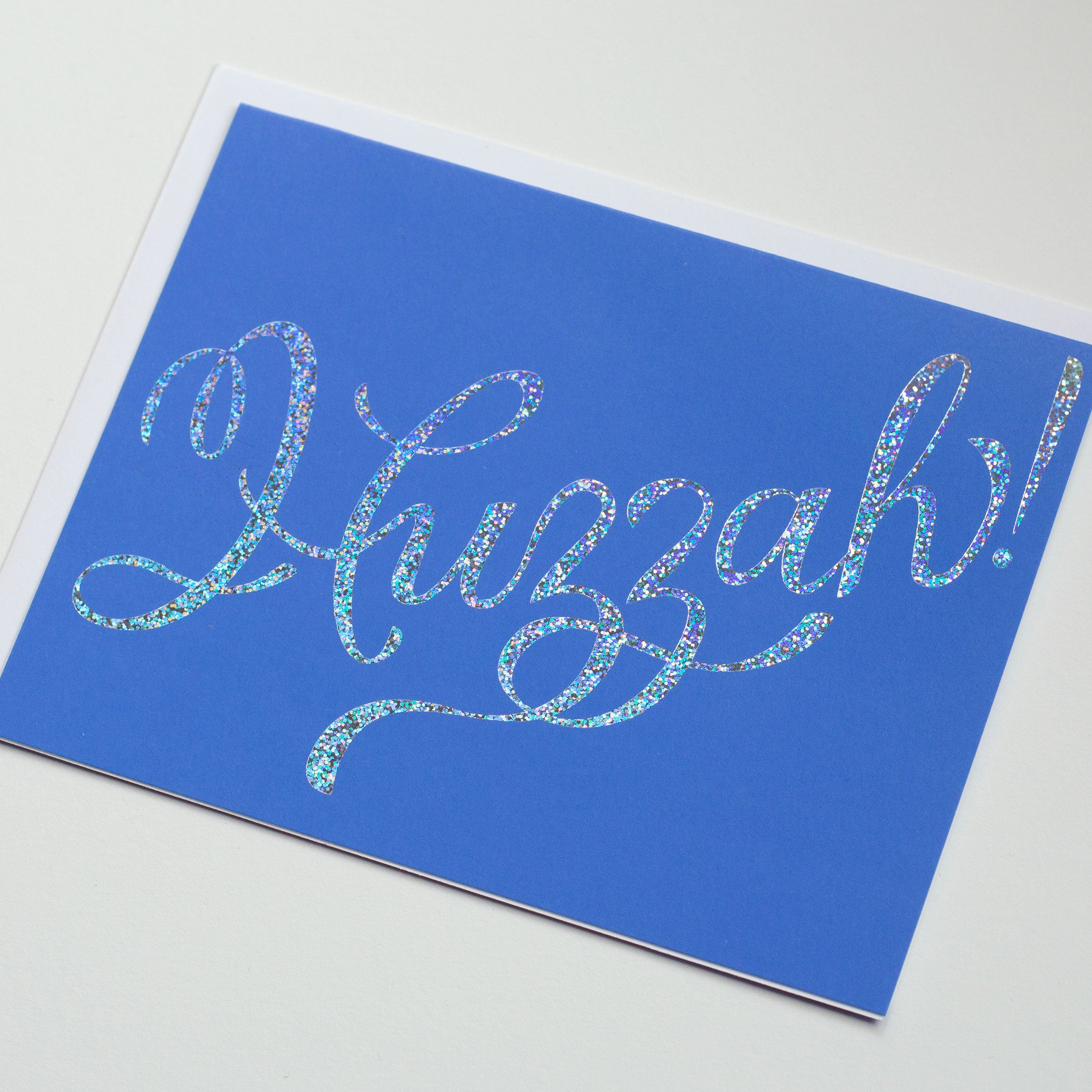 Glitter Foil Huzzah Note Card