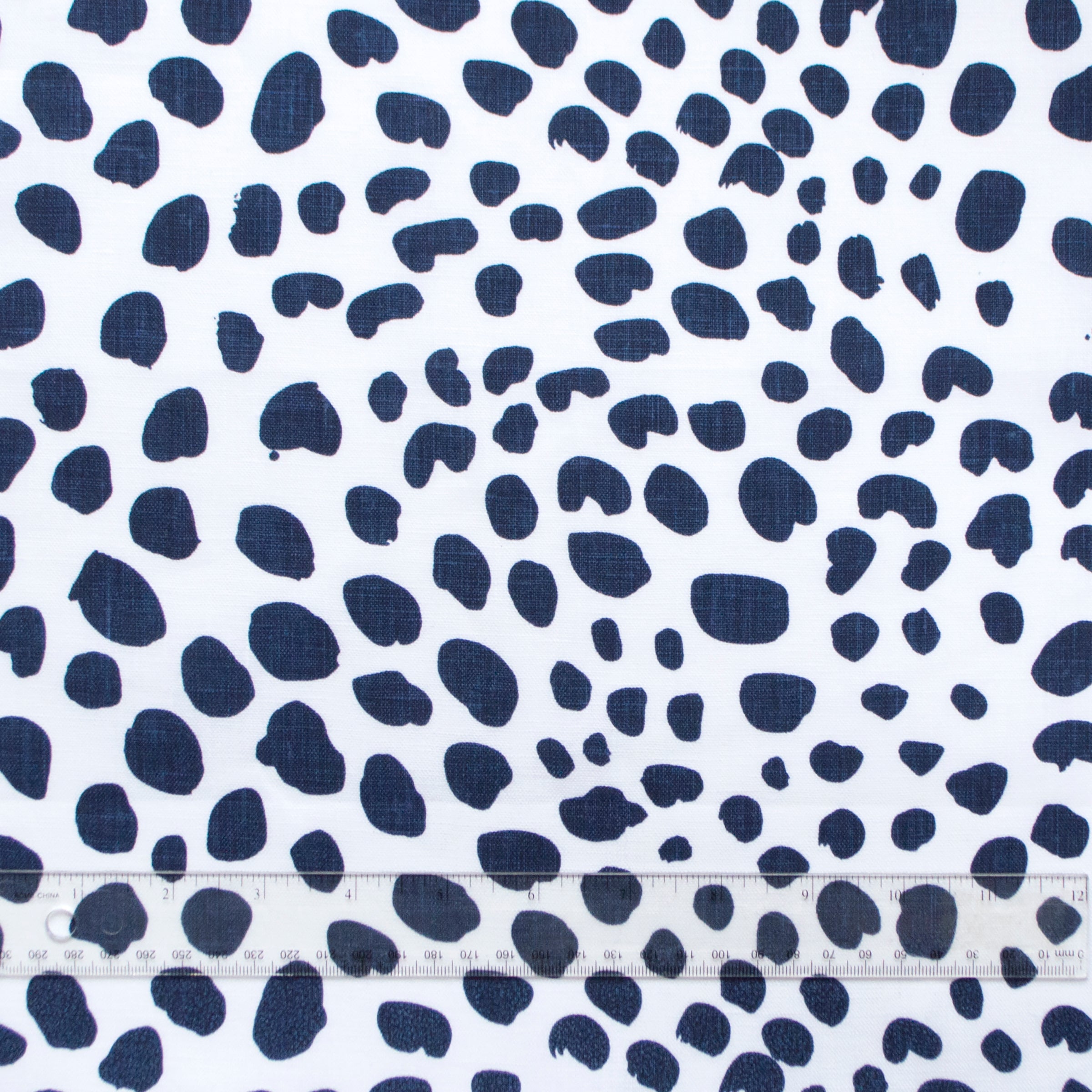 Navy Dots Linen Napkins