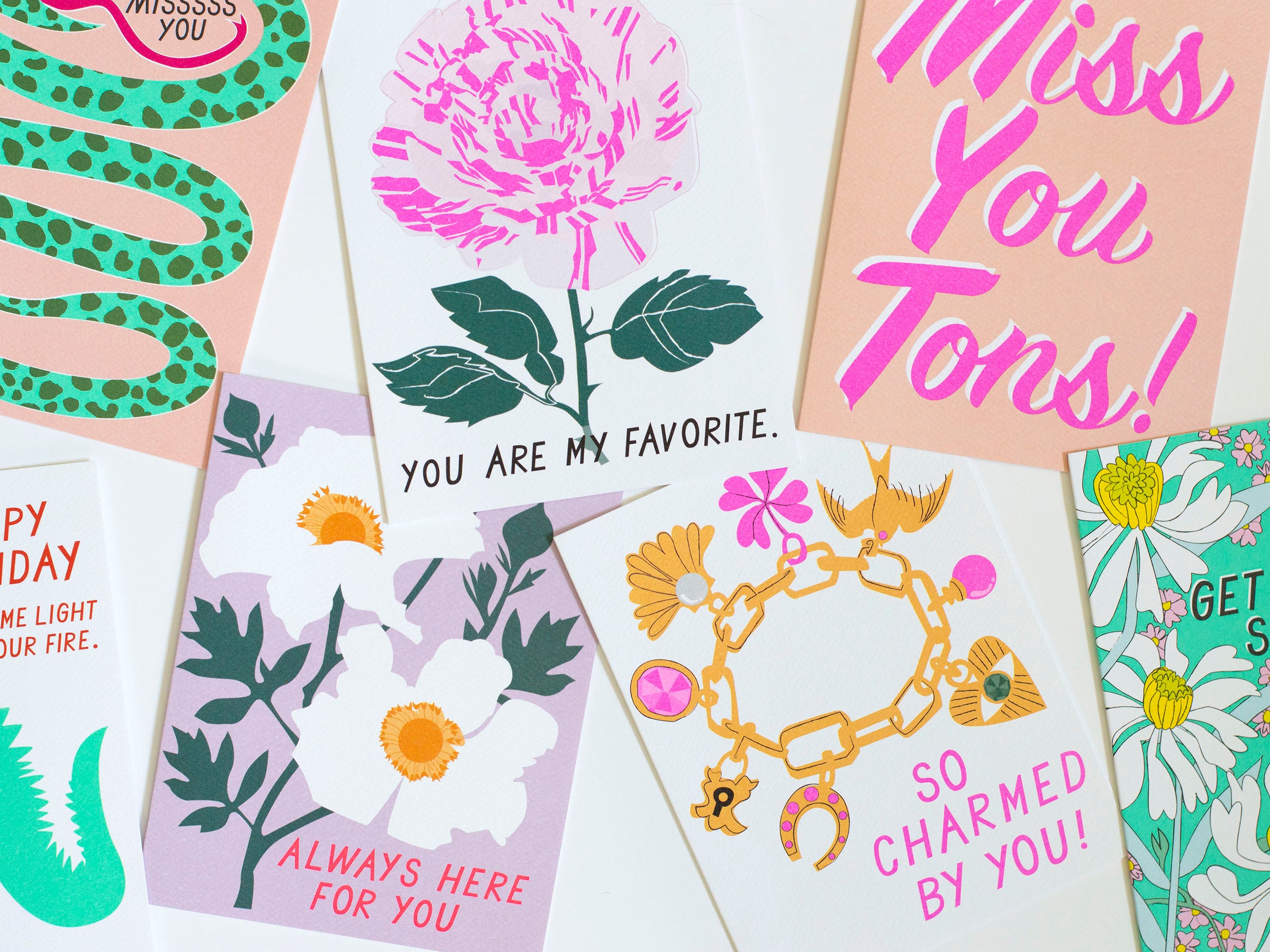 Miss You Tons - Note Card