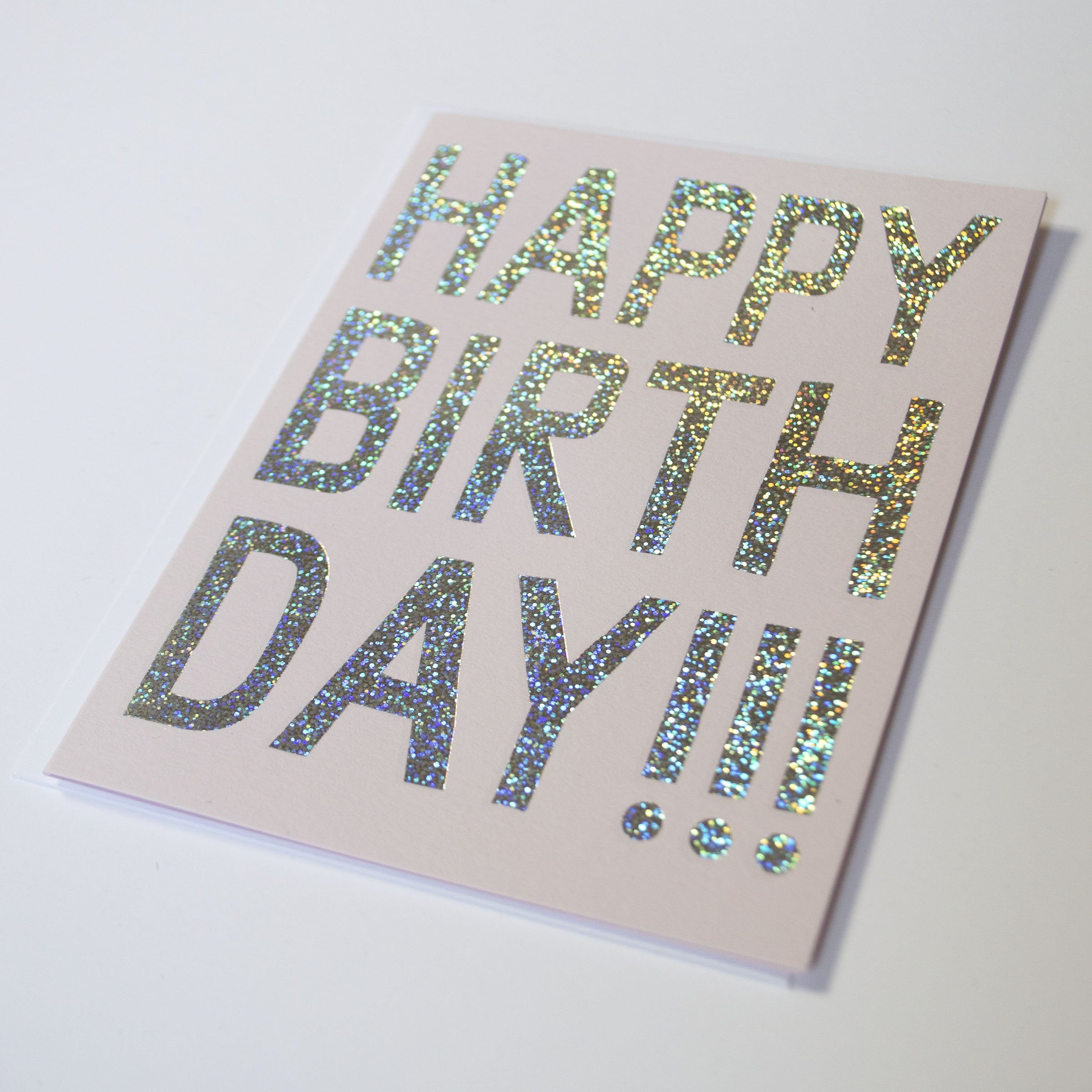 foil birthday card