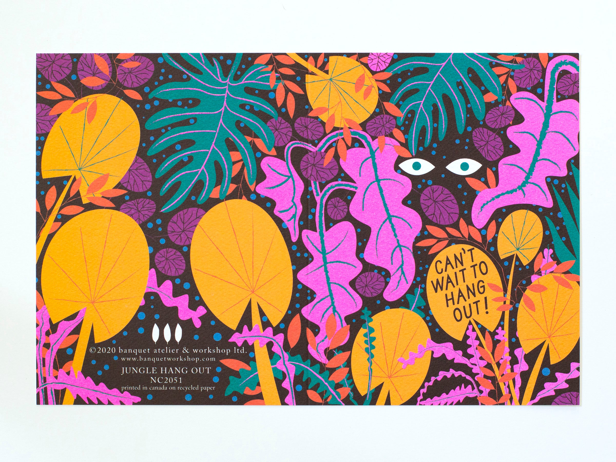 Can't Wait to Hangout! -Jungle Scene - Note Card