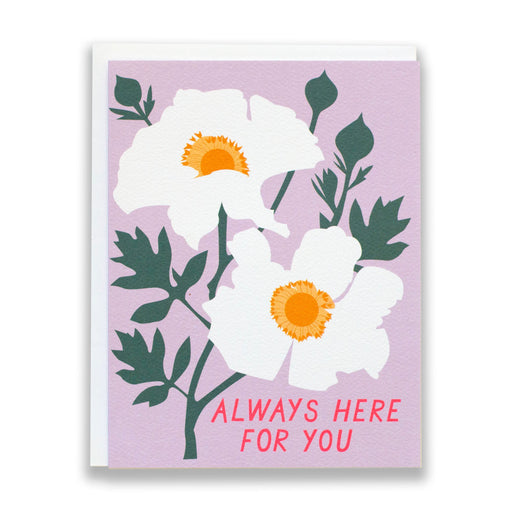 Romneya/tree poppy/california cards/always here for you/sympathy cards