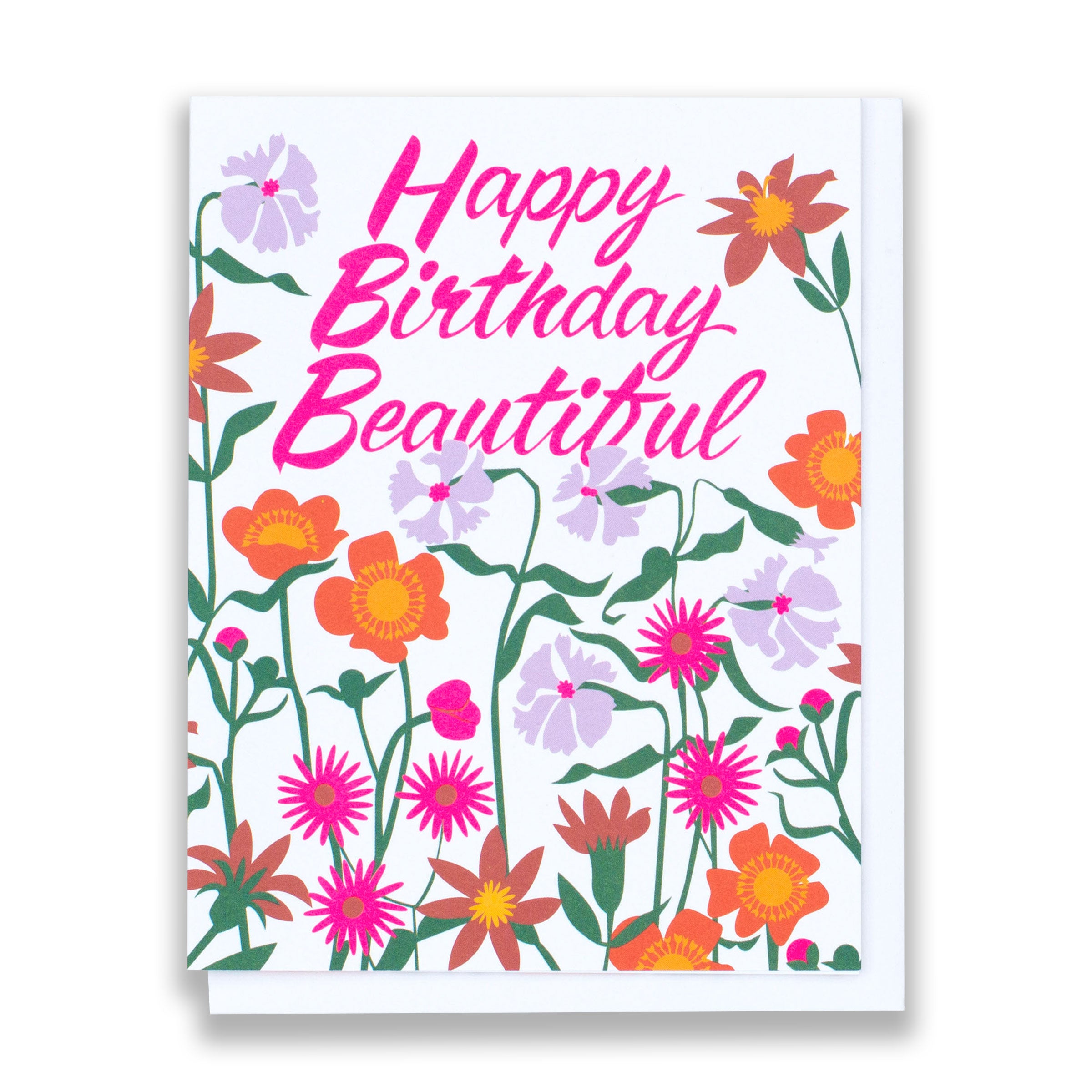 birthday cards/bright flowers/happy birthday beautiful