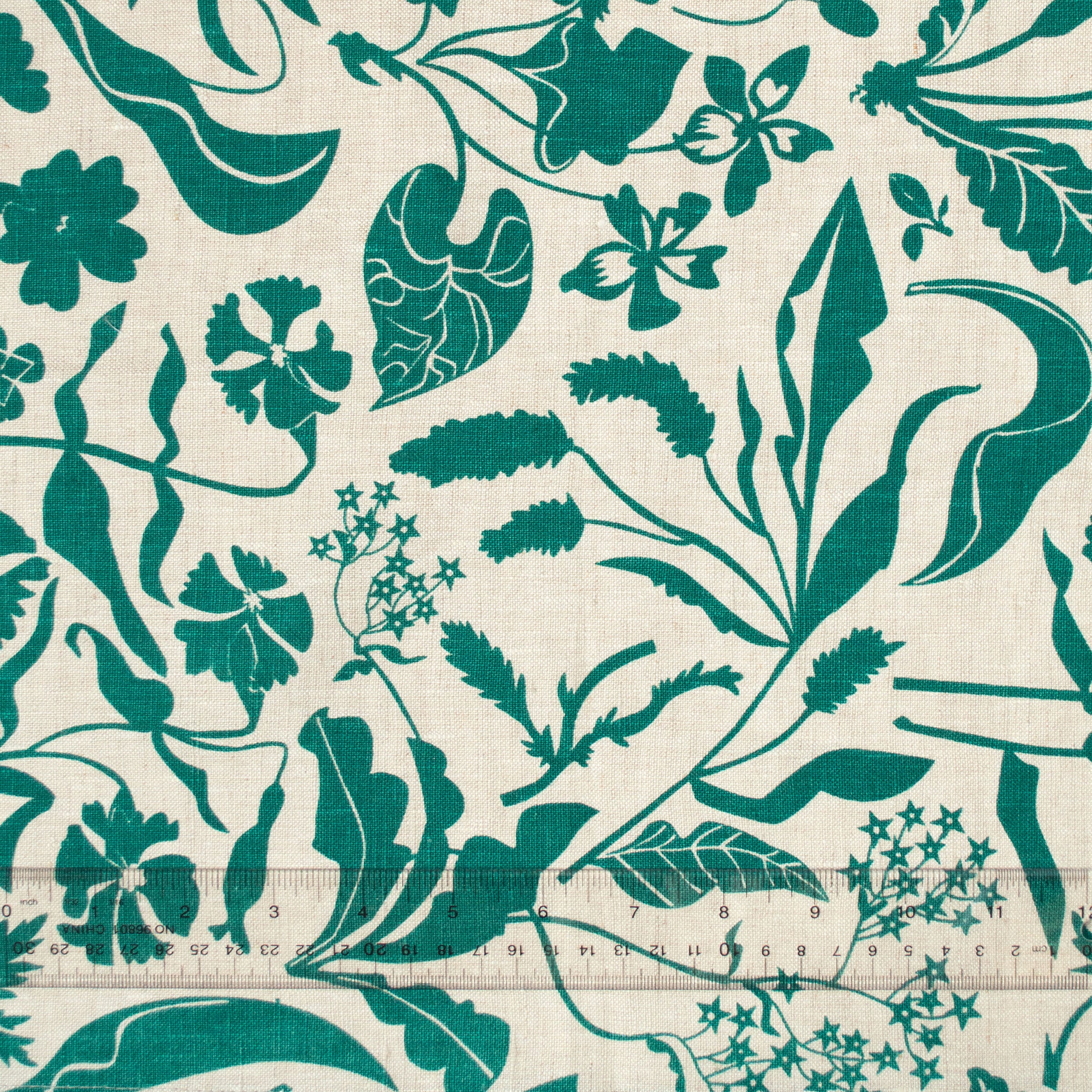 california yardage close-up in emerald green