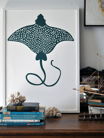 spotted eagle ray print
