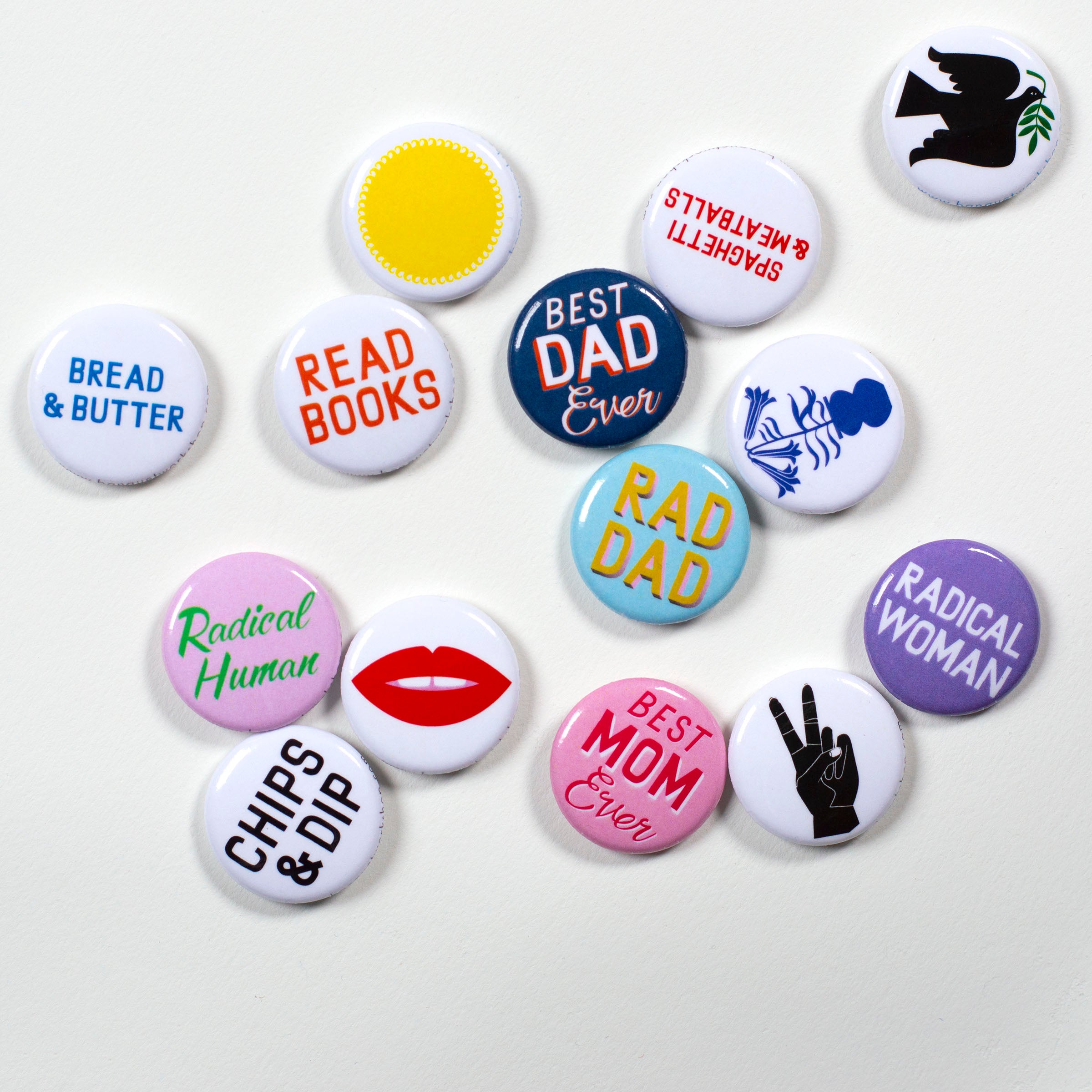 Peace Hand 1" Button