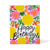 Jazzy Flowers Birthday Card