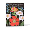 Beautiful Poppy Happy Freakin' Birthday Note Card