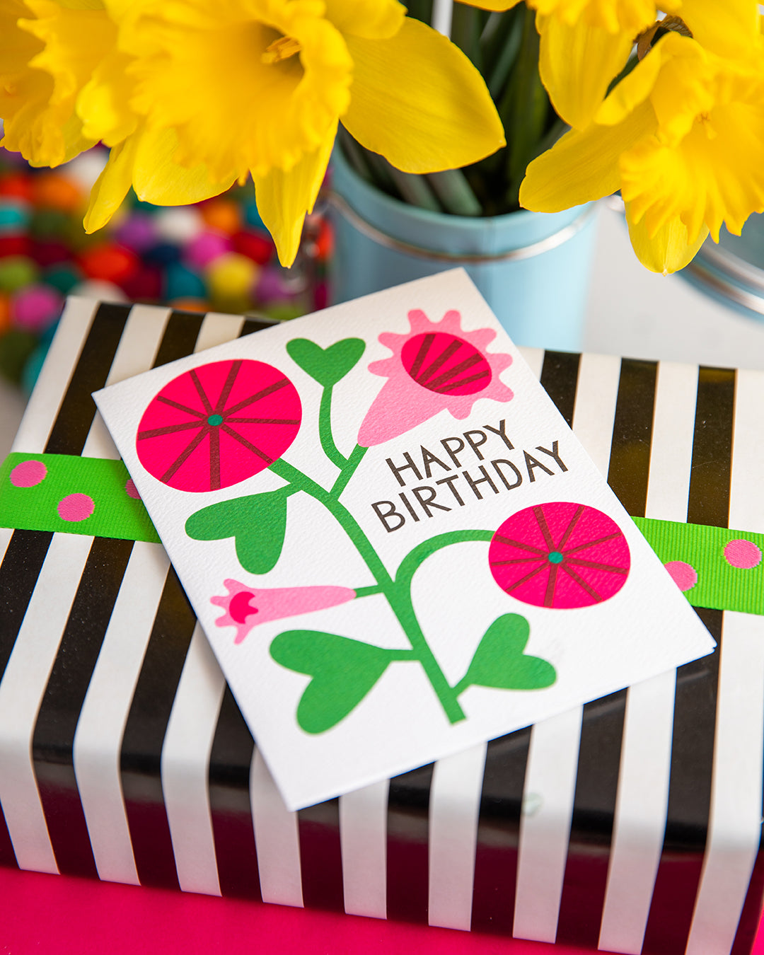 Morning Glory Birthday Card