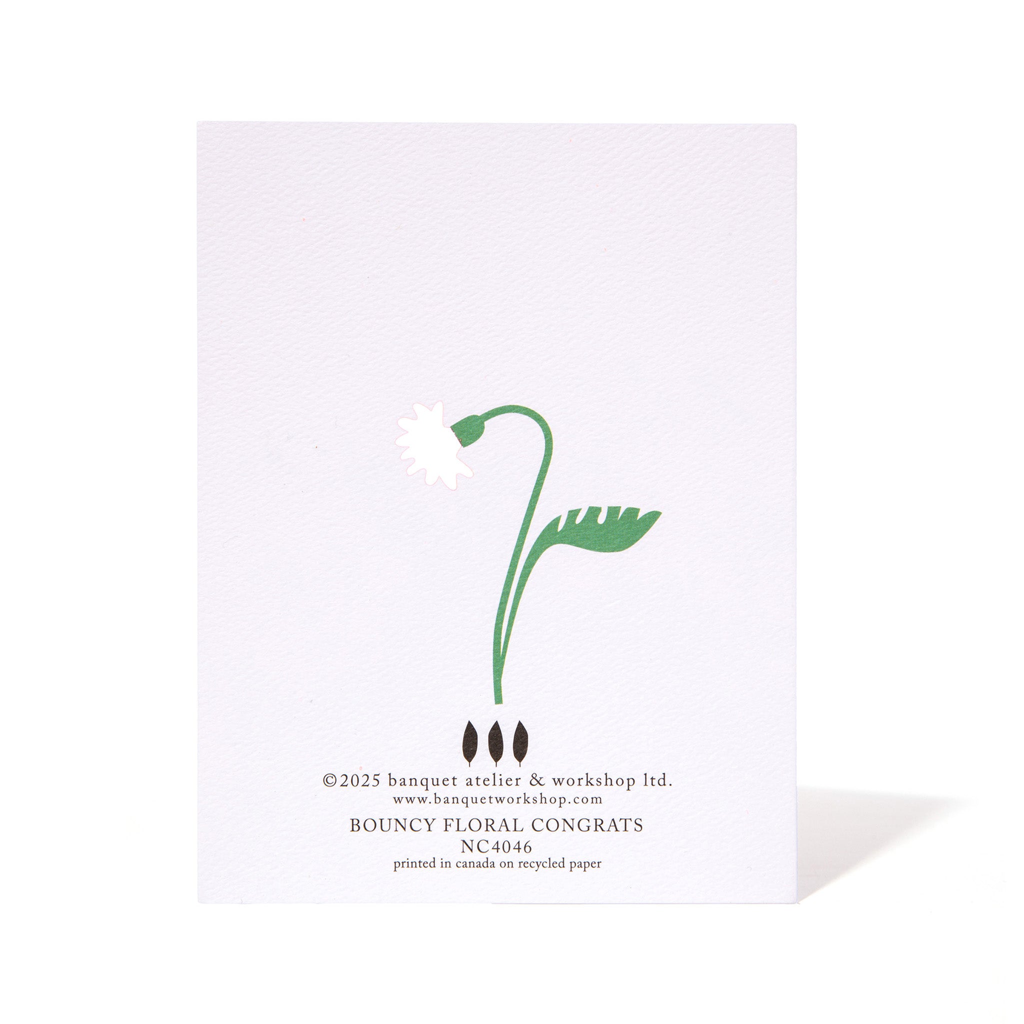 Bouncy Floral Congrats Note Card