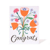 Bouncy Floral Congrats Note Card