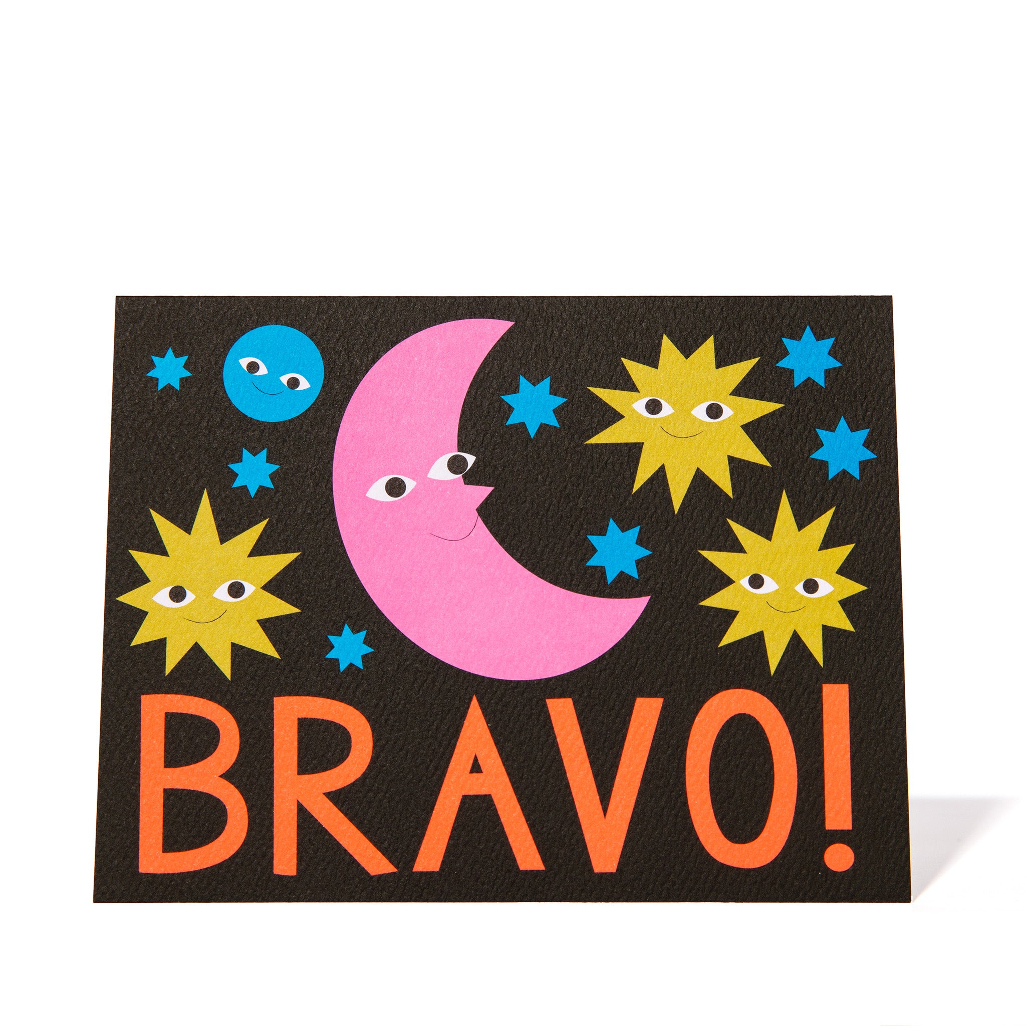 Bravo Moon & Stars Note Card