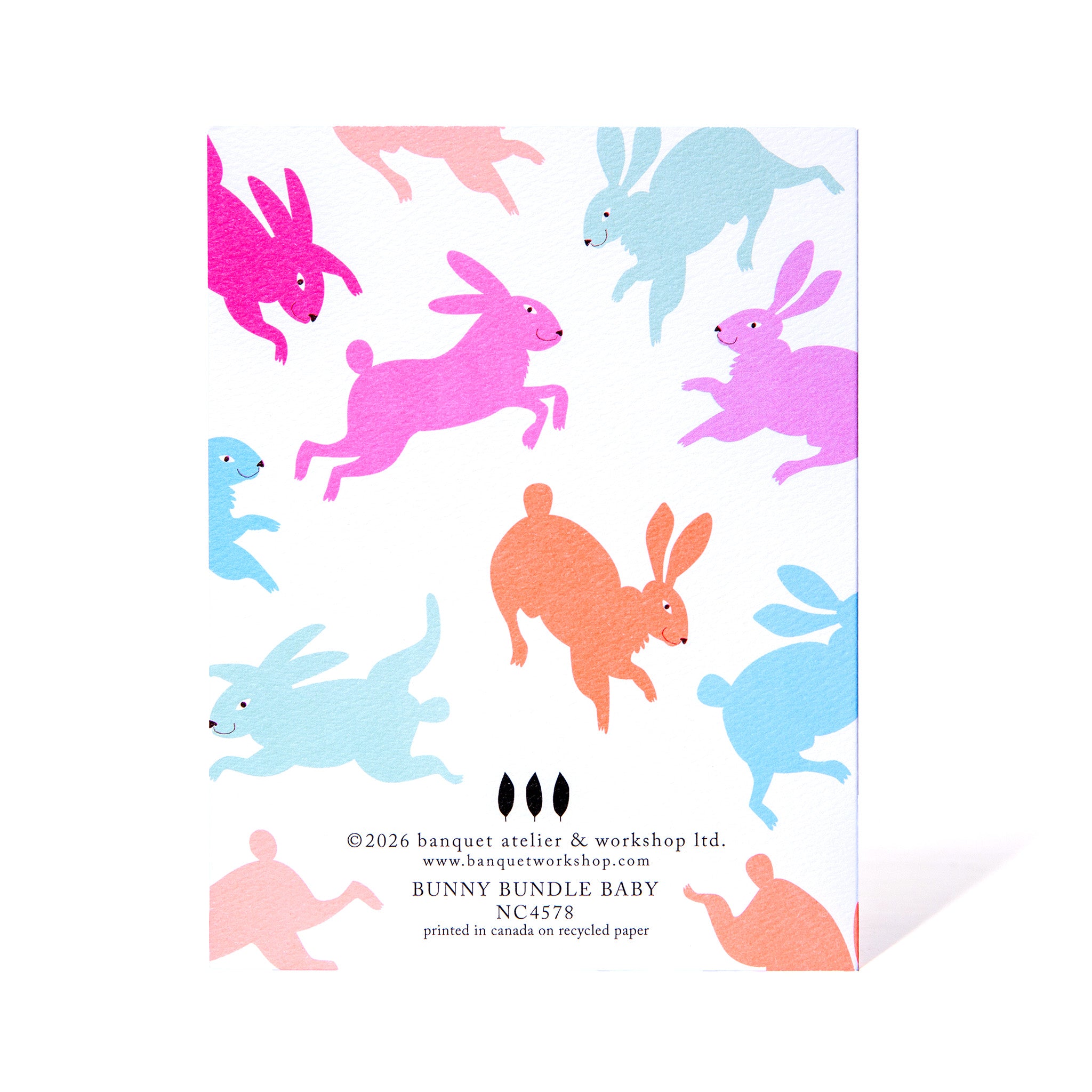 Little Bundle of Joy Bunny Card for a New Baby