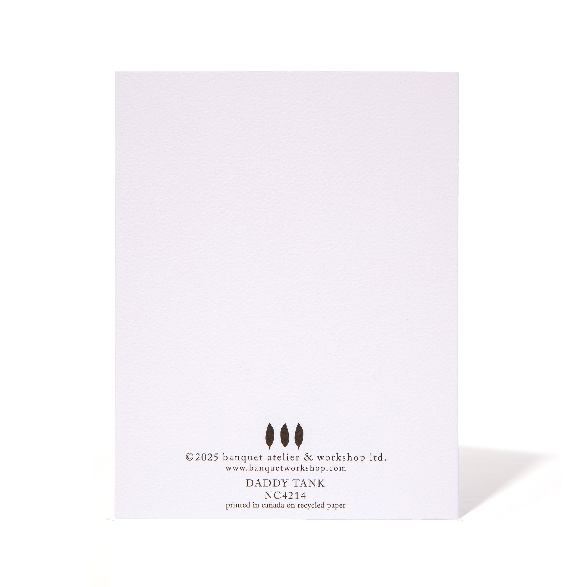 Daddy Tank Tattoos Note Card