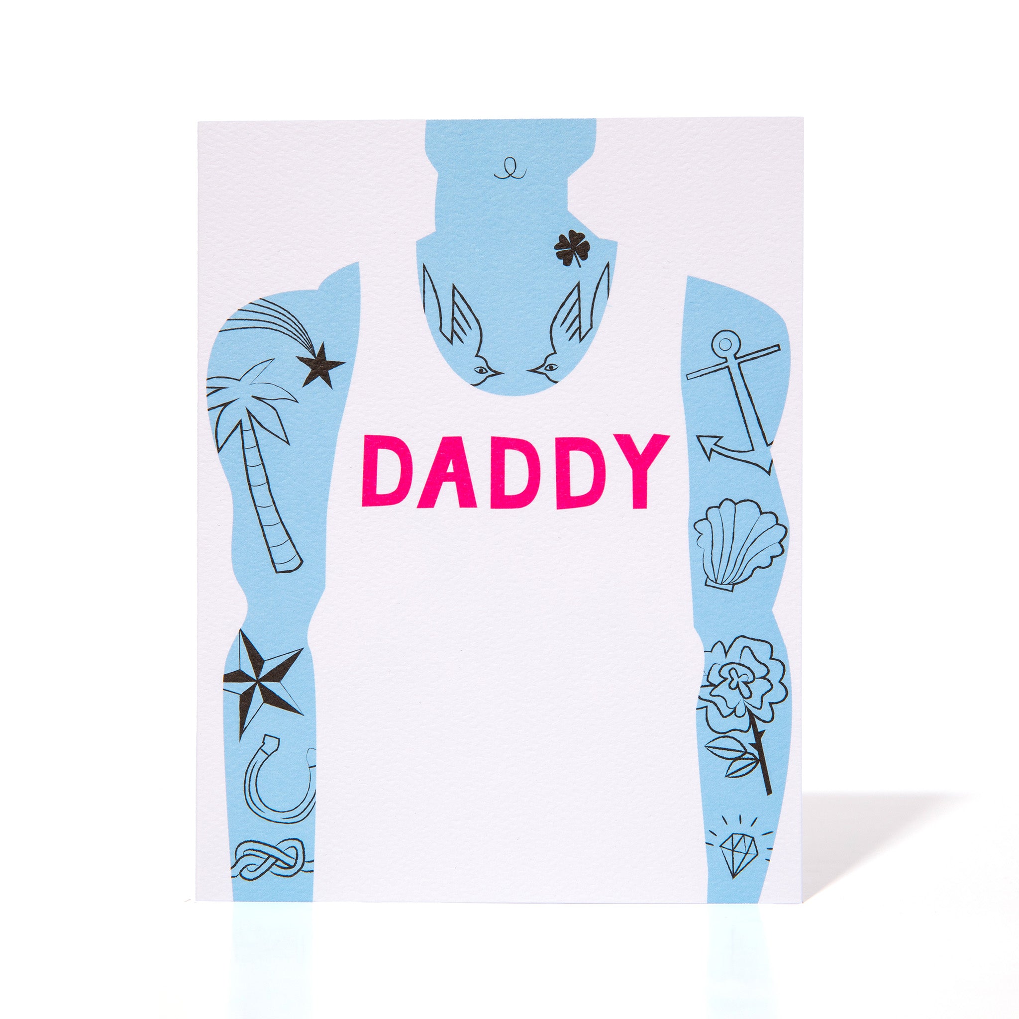 Daddy Tank Tattoos Note Card