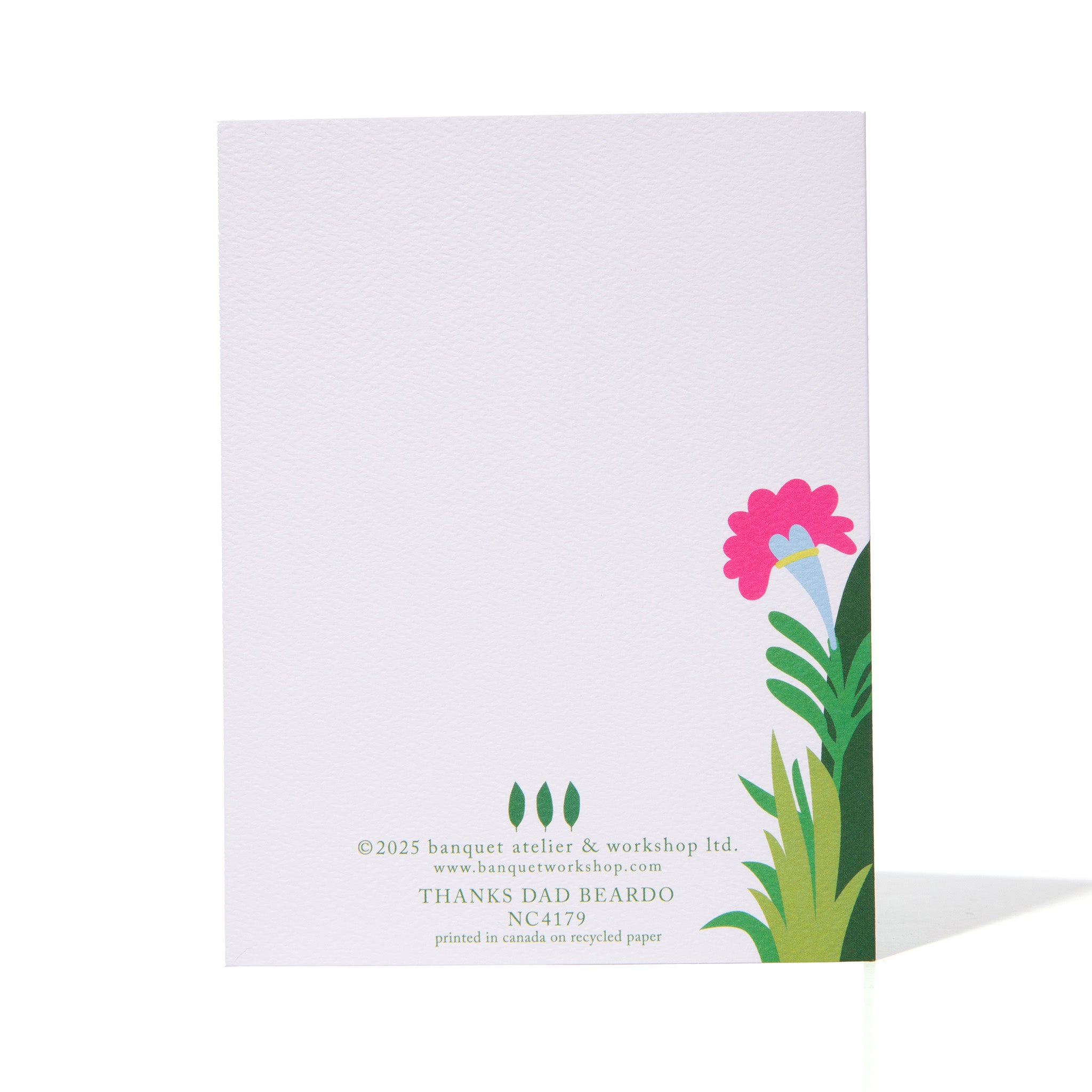 Thanks Dad "Beardo" Note Card for Father's day