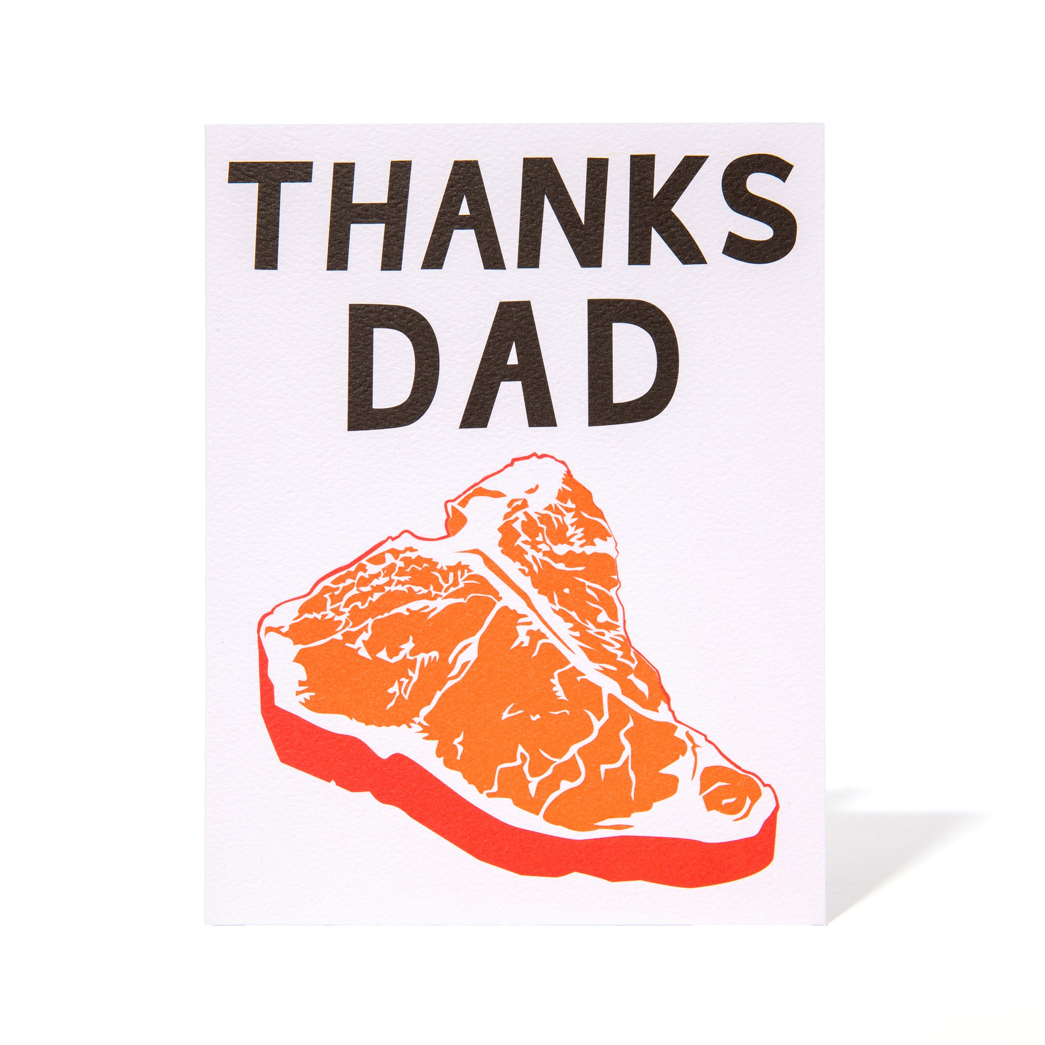 Thanks Dad Grade-A Steak Note Card for Father's Day