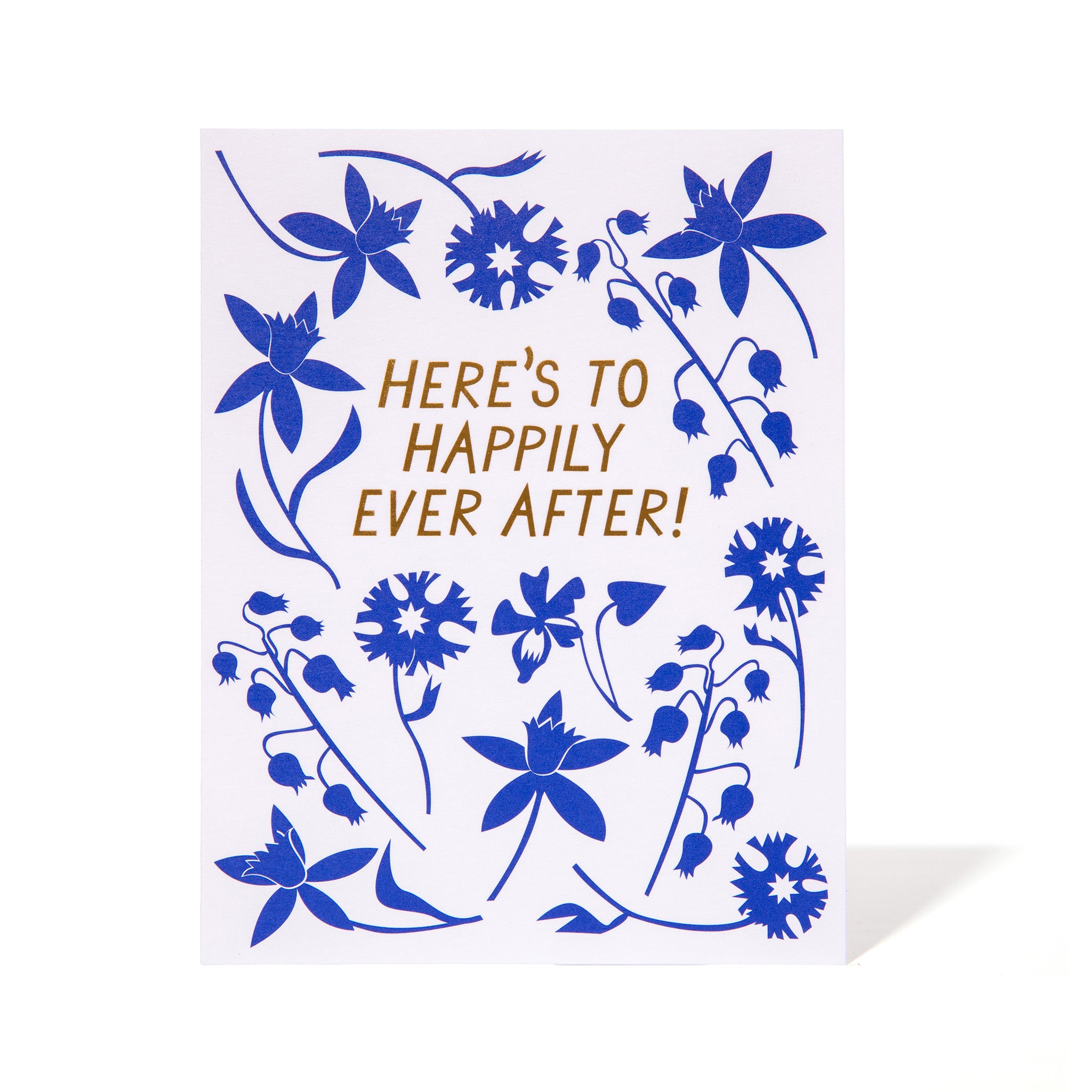 Happily Ever After Foil and Floral Note Card