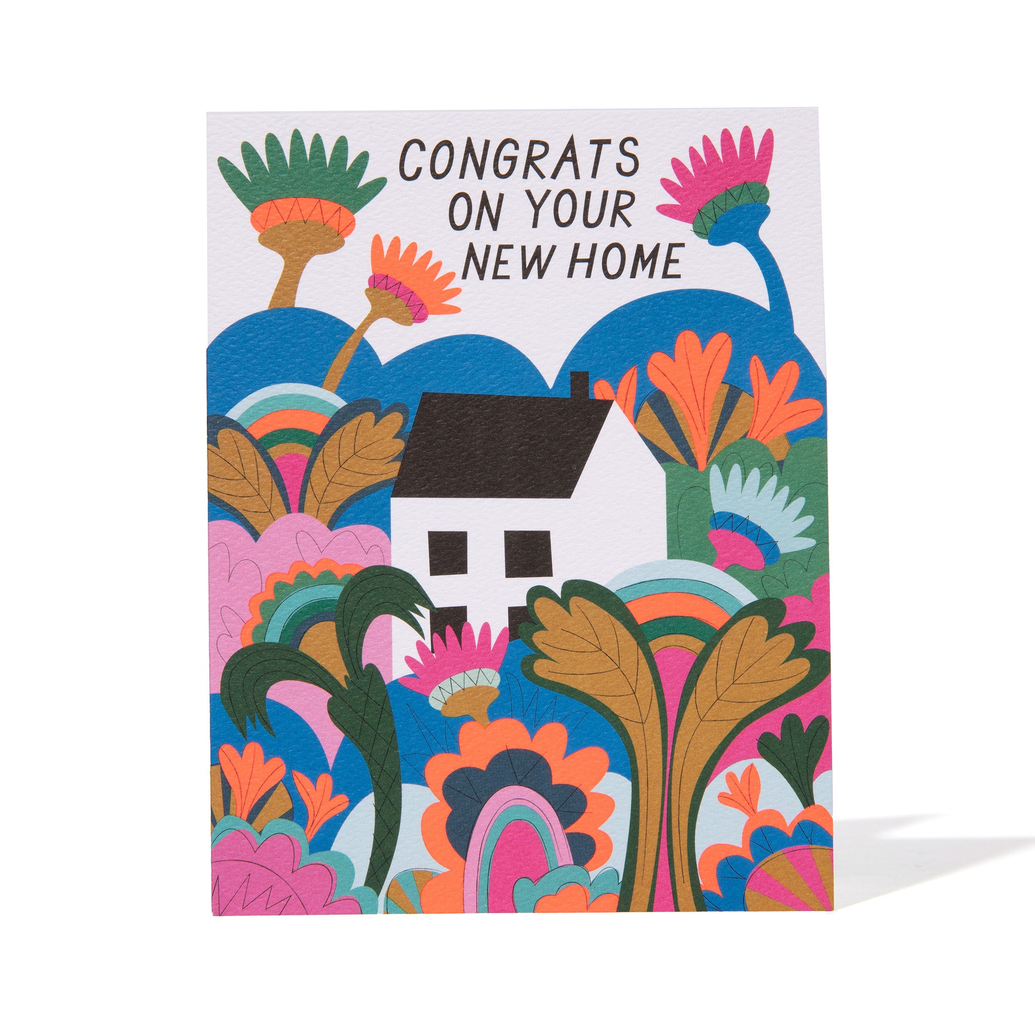 Psychedelic Gardens Housewarming Card