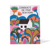 Psychedelic Gardens Housewarming Card