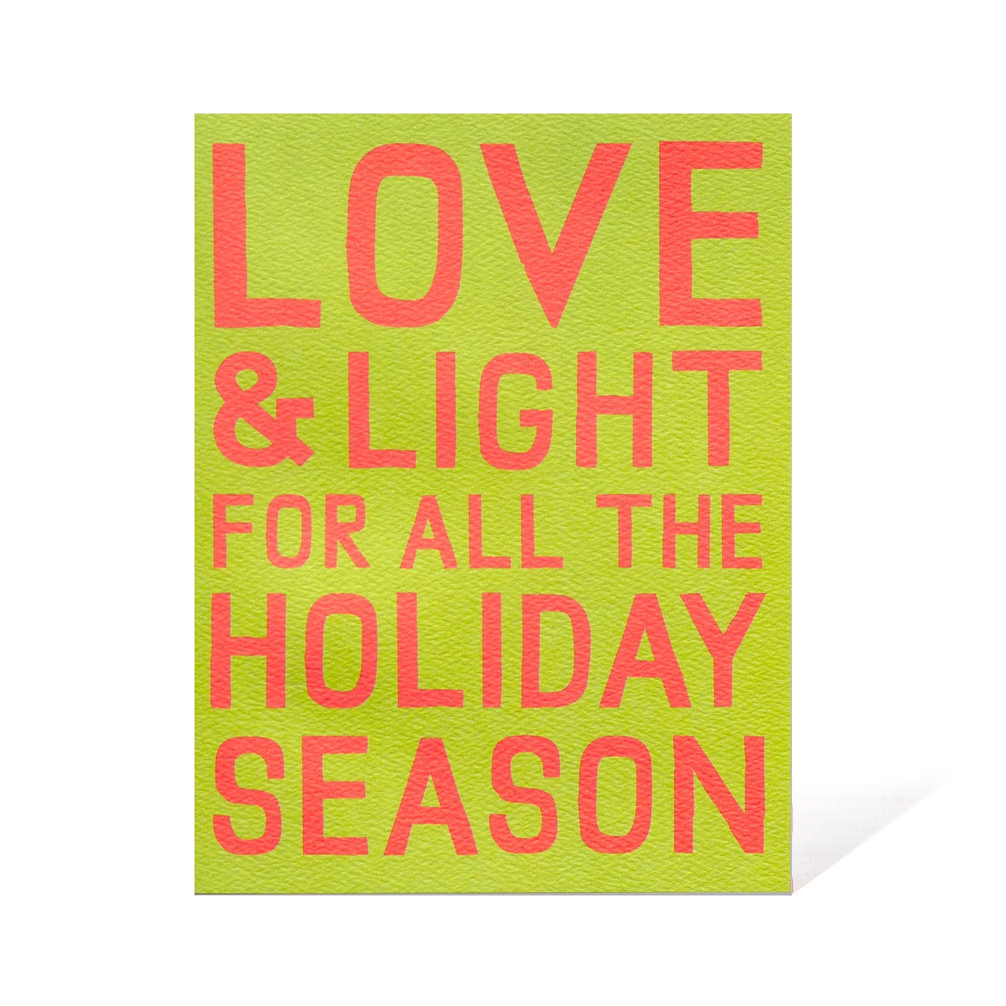 Love and Light for All the Holiday Season - Note Card