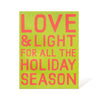Love and Light for All the Holiday Season - Note Card