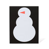 Snowman and Carrot Holiday Note Card