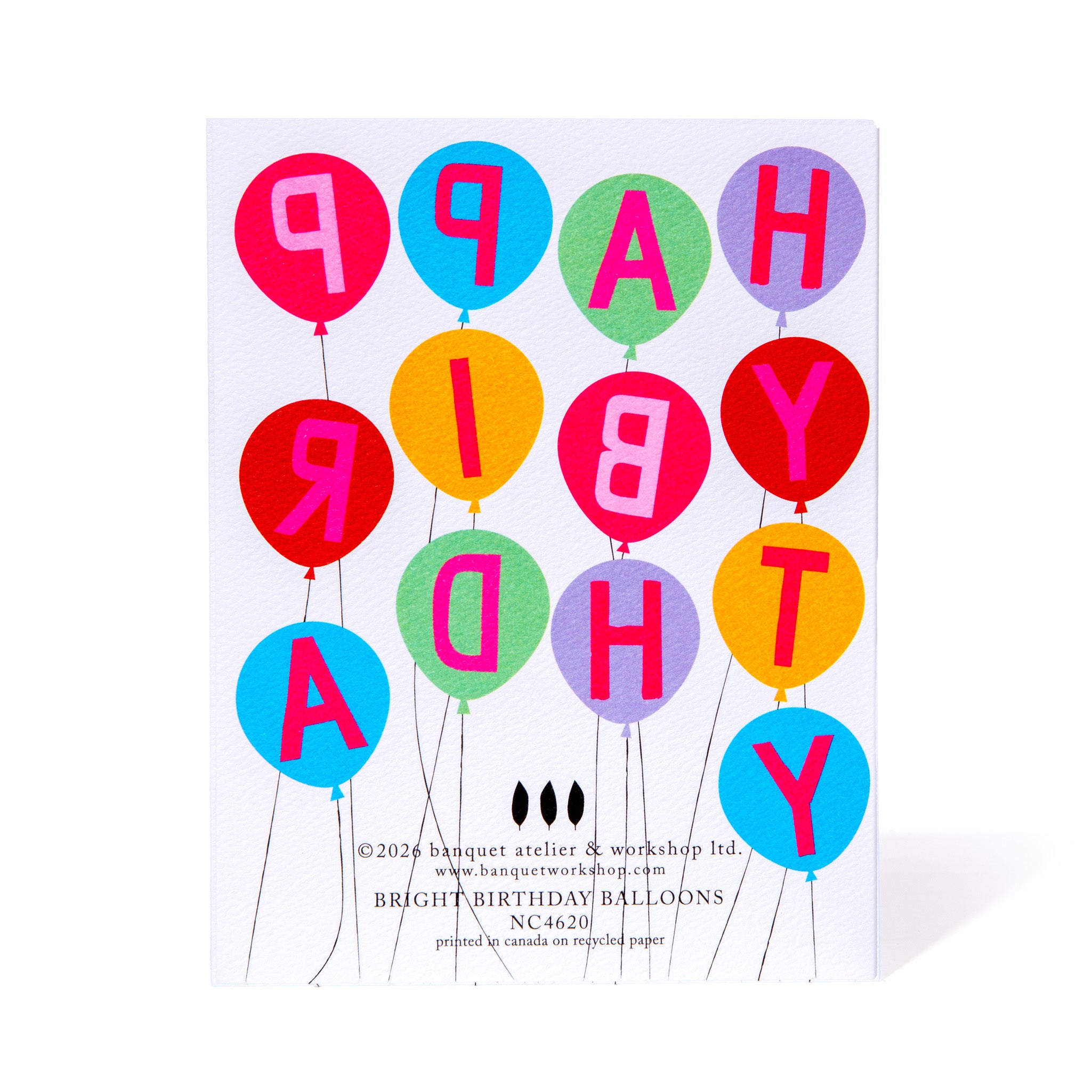 Bright Balloons Happy Birthday Card