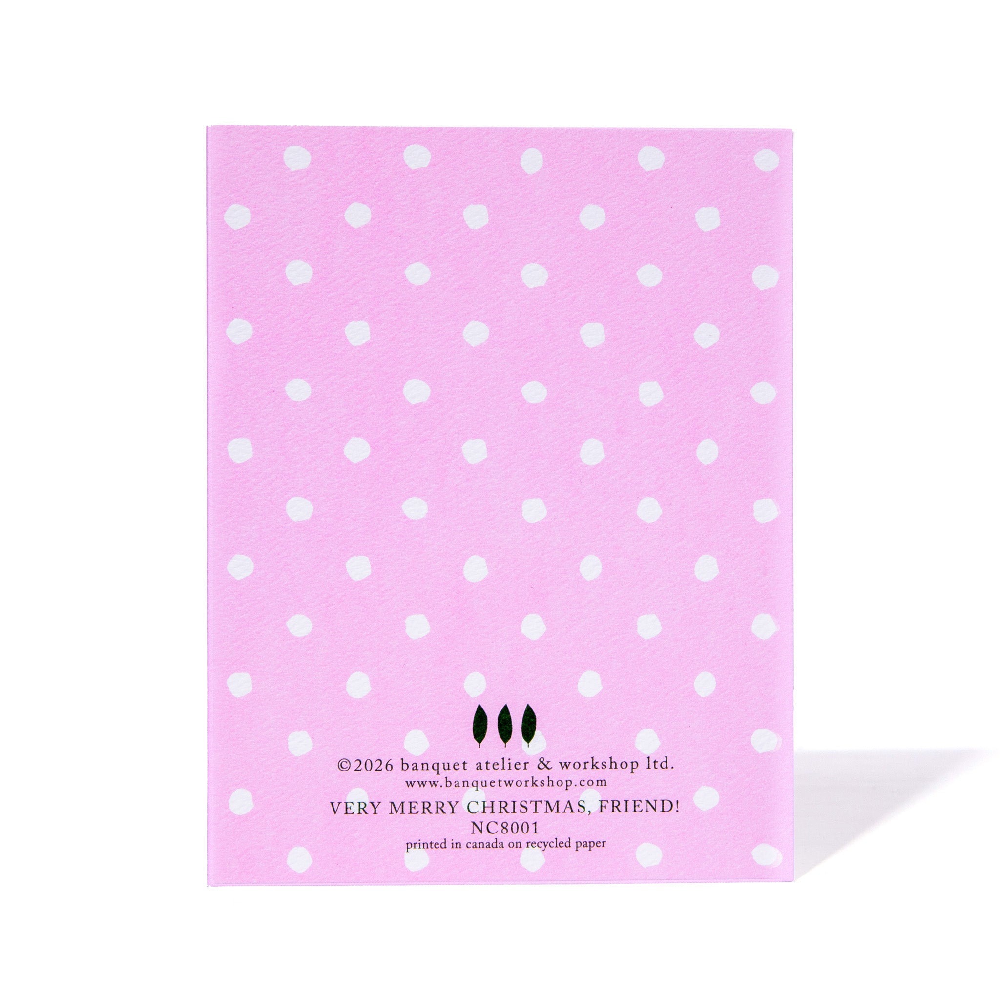 Merry Christmas Friend Holiday Note Card